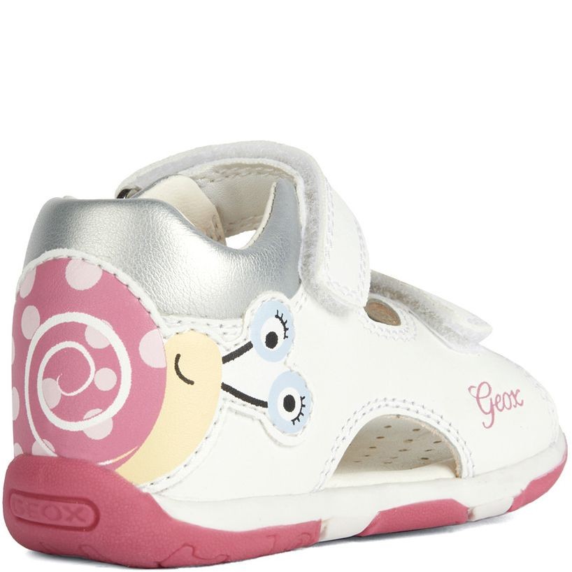 GEOX Basutės mergaitėms, Balta, SANDALS TAPUZ 4