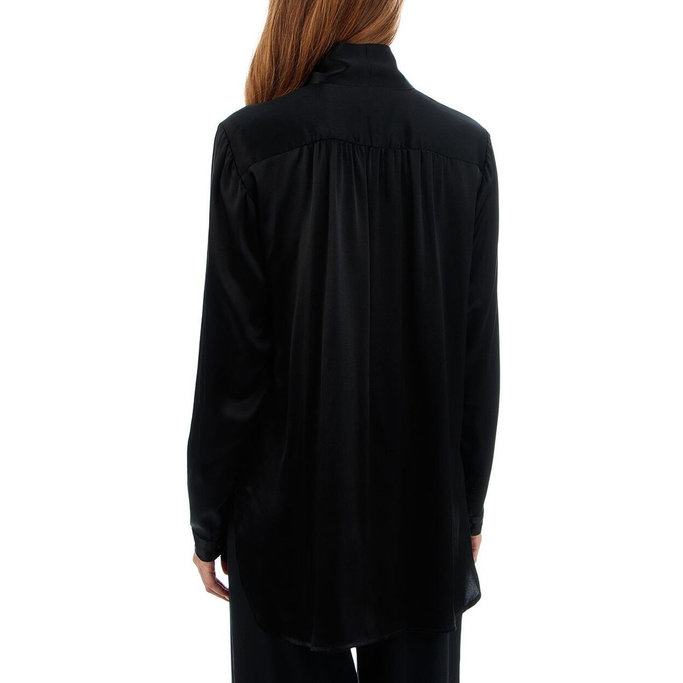 PAROSH Marškiniai ilgomis rankovėmis moterims, Juoda, Long sleeve shirt 4