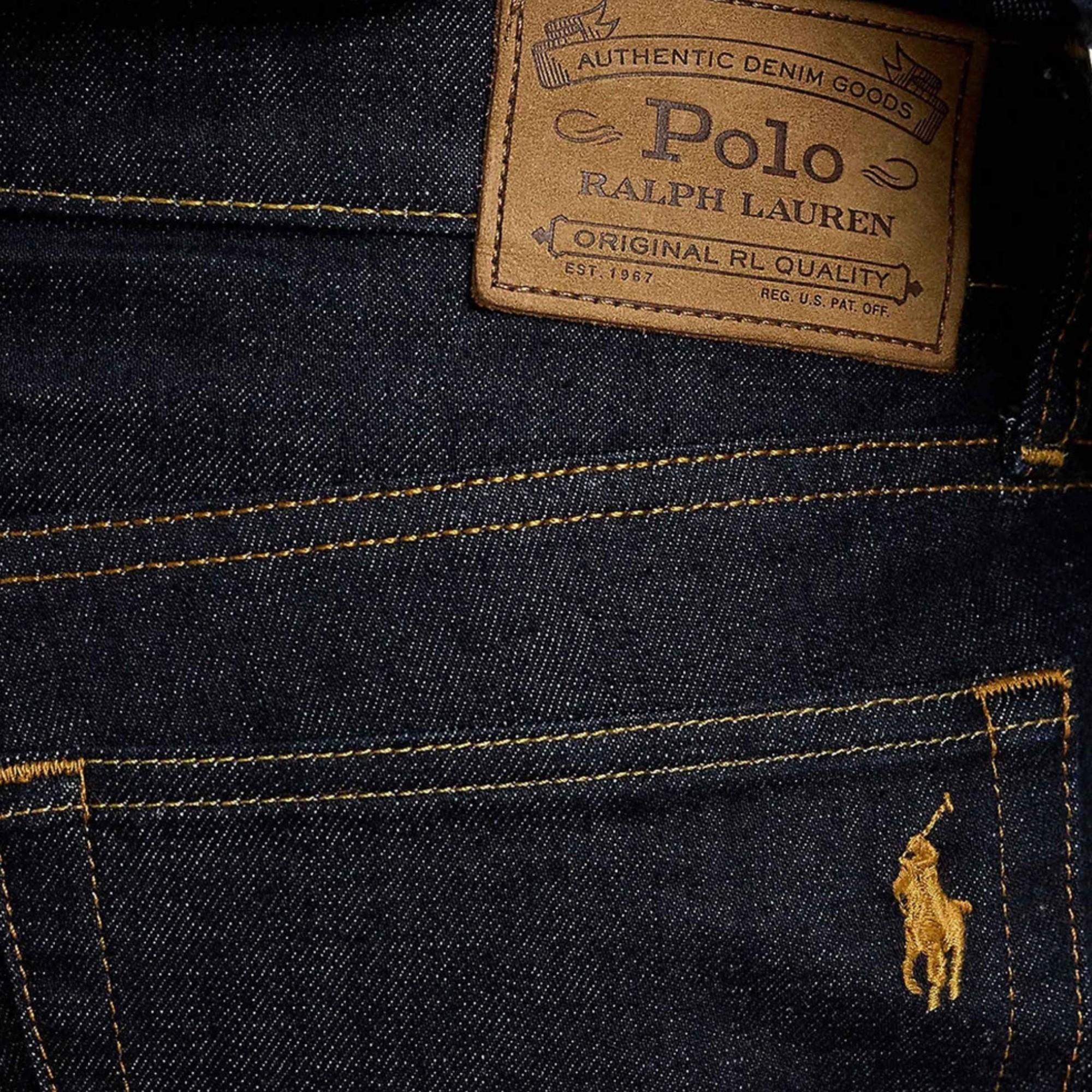 POLO RALPH LAUREN Tiesūs džinsai vyrams, Mėlyna, Full length straight 2