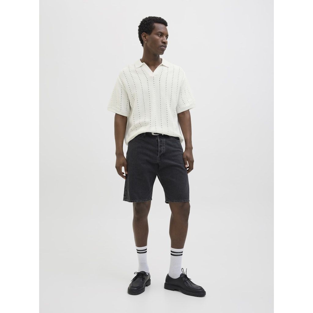 JACK & JONES Polo marškiniai trumpos rank. vyrams, Balta, Paros knit easter polo 6