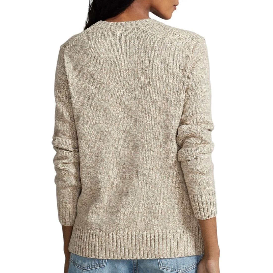 POLO RALPH LAUREN Sportinis nertinis moterims, Ruda, Long sleeve pullover 4