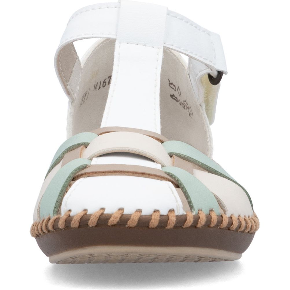 RIEKER Basutės moterims, Balta, Sandals 6