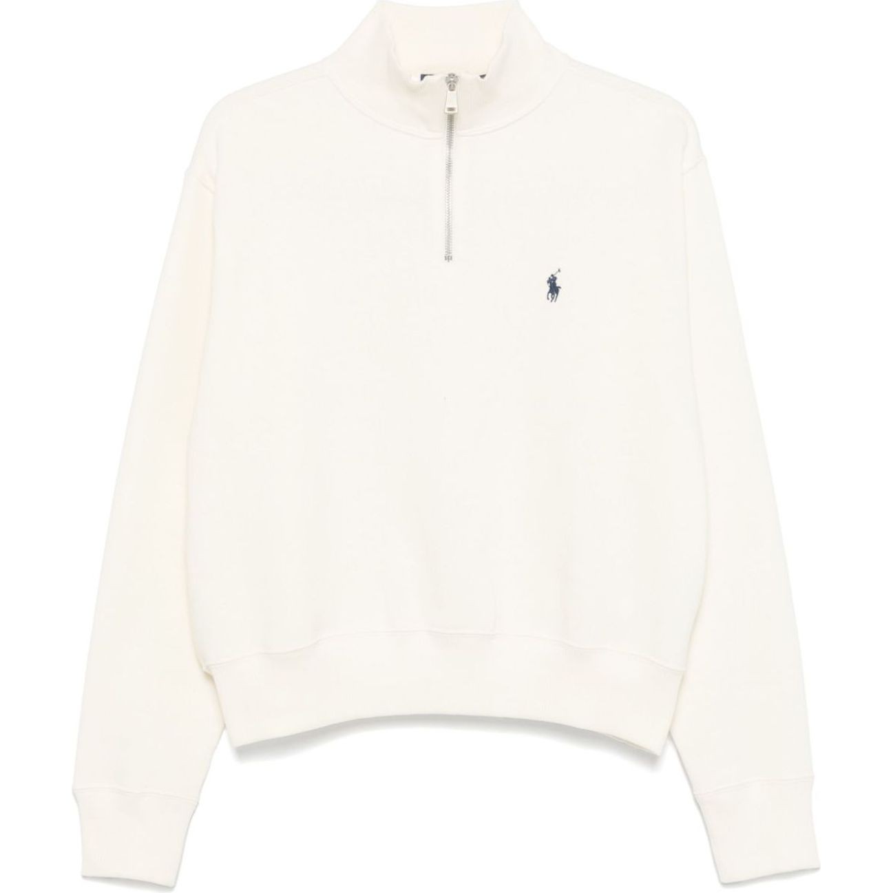 POLO RALPH LAUREN Sportinis nertinis moterims, Smėlio, Zip long sleeve sweatshirt