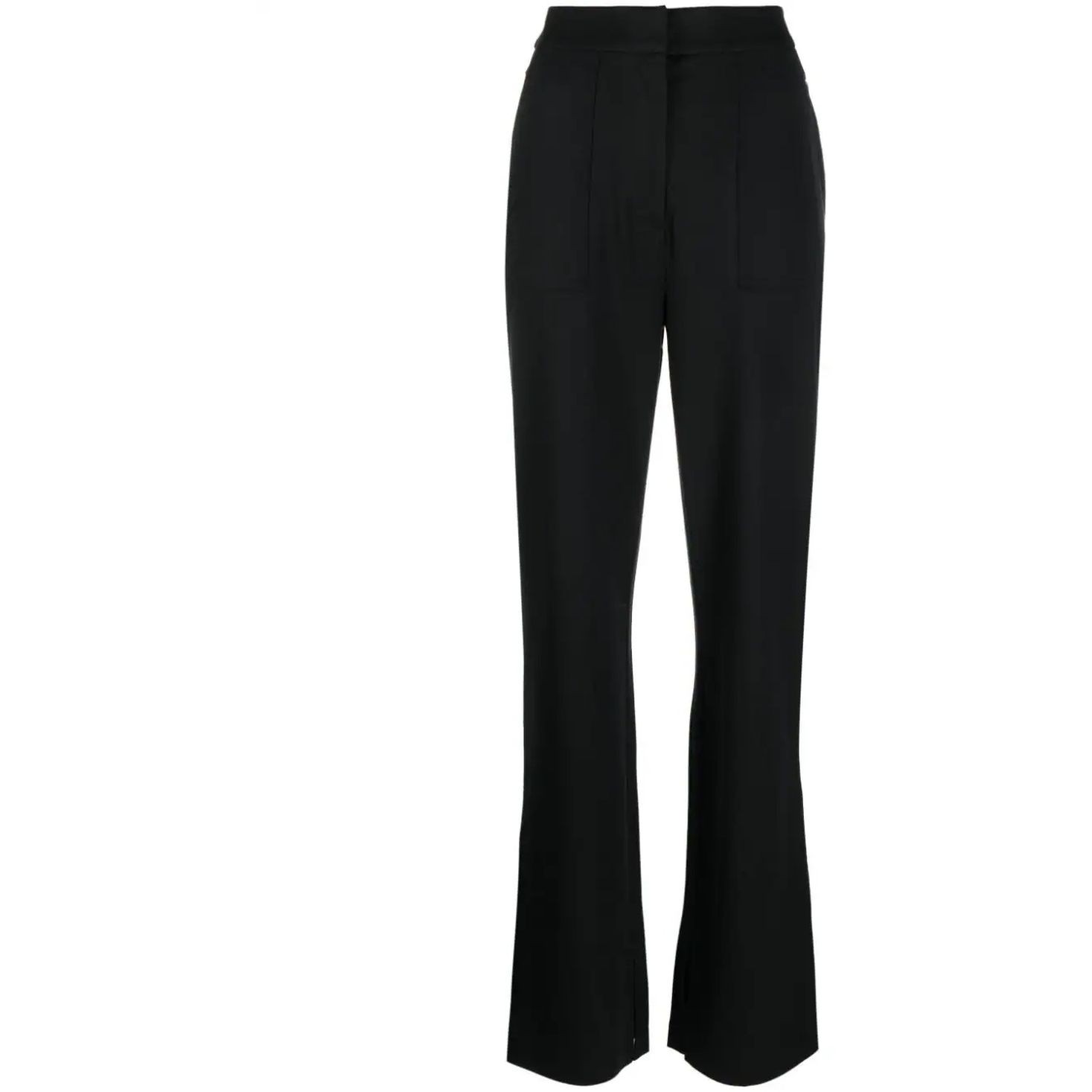 CALVIN KLEIN JEANS Laisvalaikio kelnės moterims, Juoda, Milano pant 1