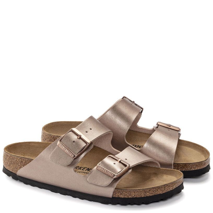 BIRKENSTOCK Šlepetės moterims, Bronzinė, Arizona BF slippers 4