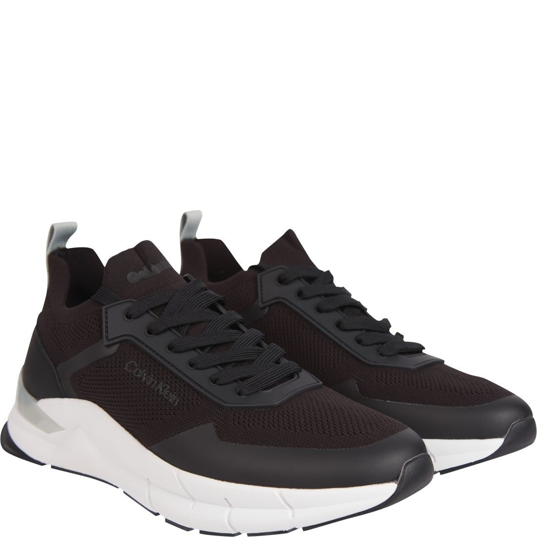 CALVIN KLEIN Sportiniai bateliai vyrams, Juoda, Low top lace up mix sport shoe 1