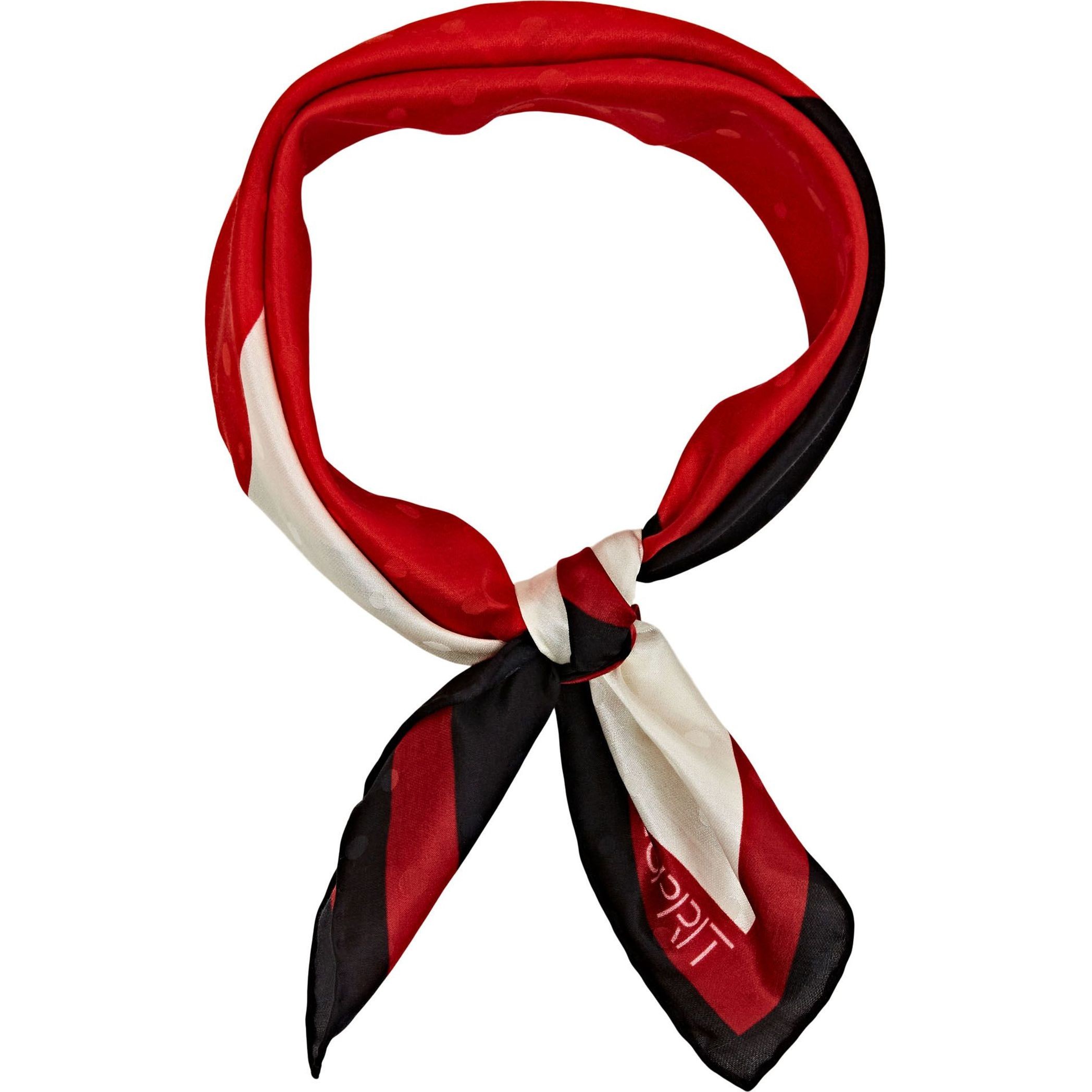 ESPRIT Šalikas moterims, Rožinė, Square Printed Silk scarf 1