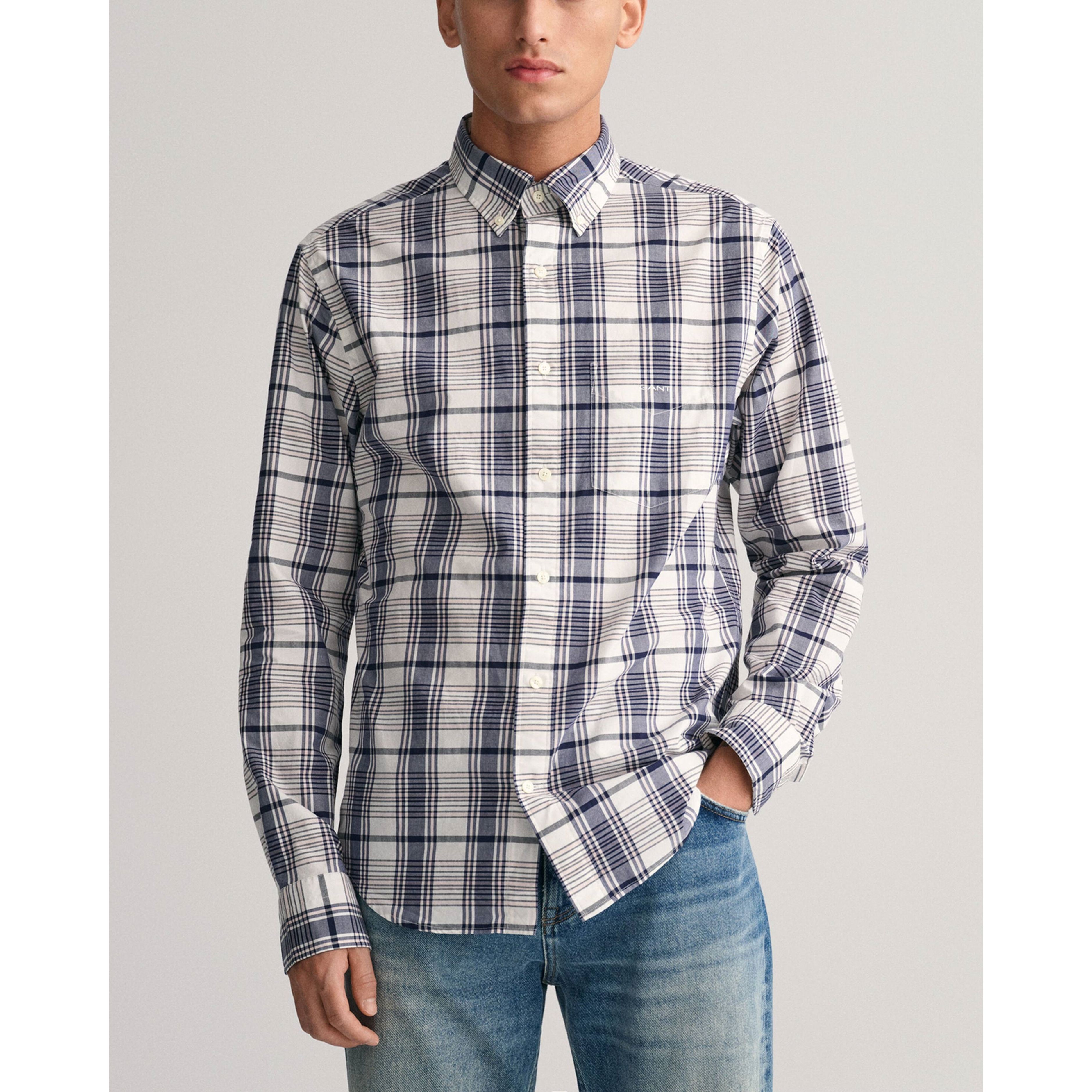 GANT Marškiniai vyrams, Balta 2