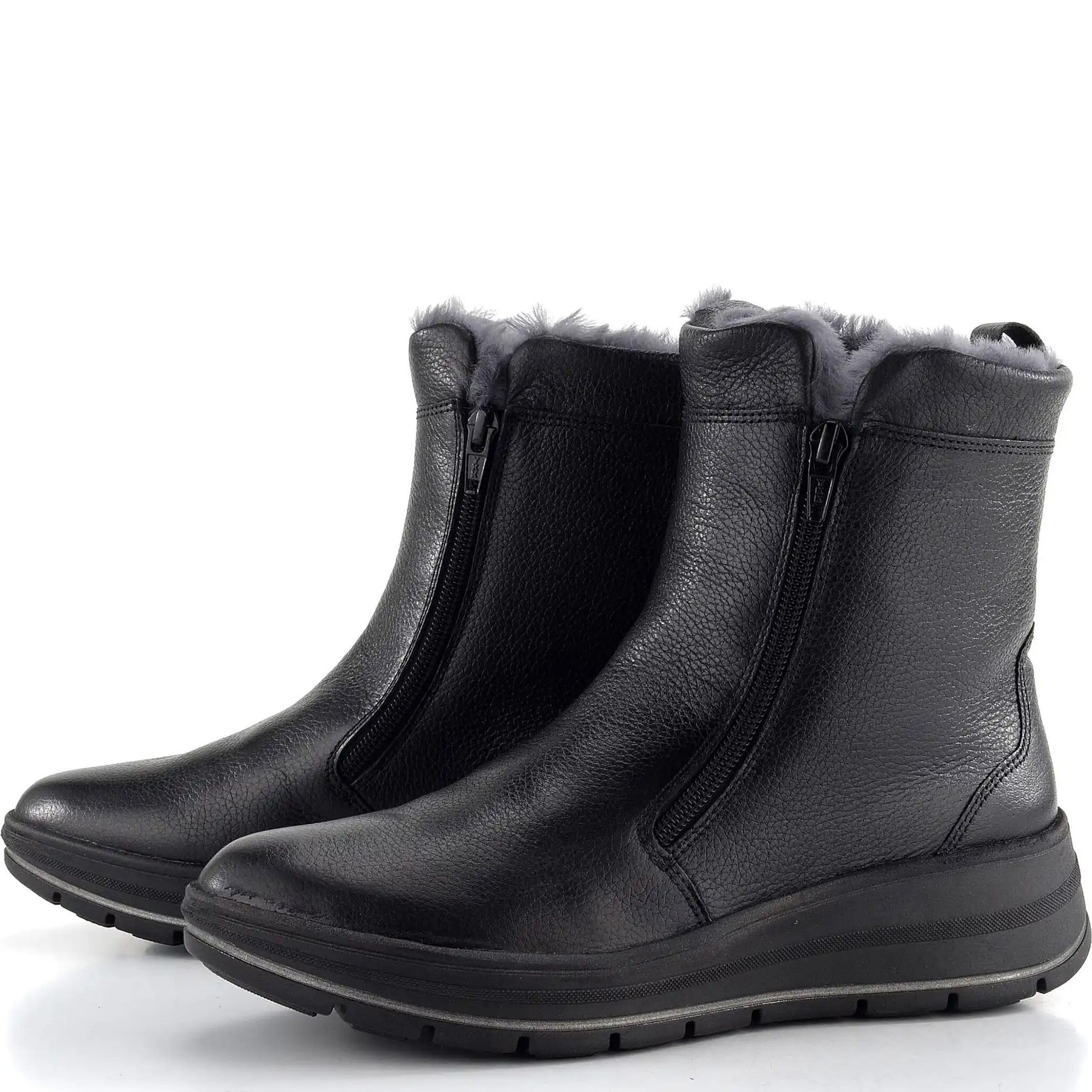 ARA Pašiltinti aulinukai moterims, Juoda, Calais keil booties 4