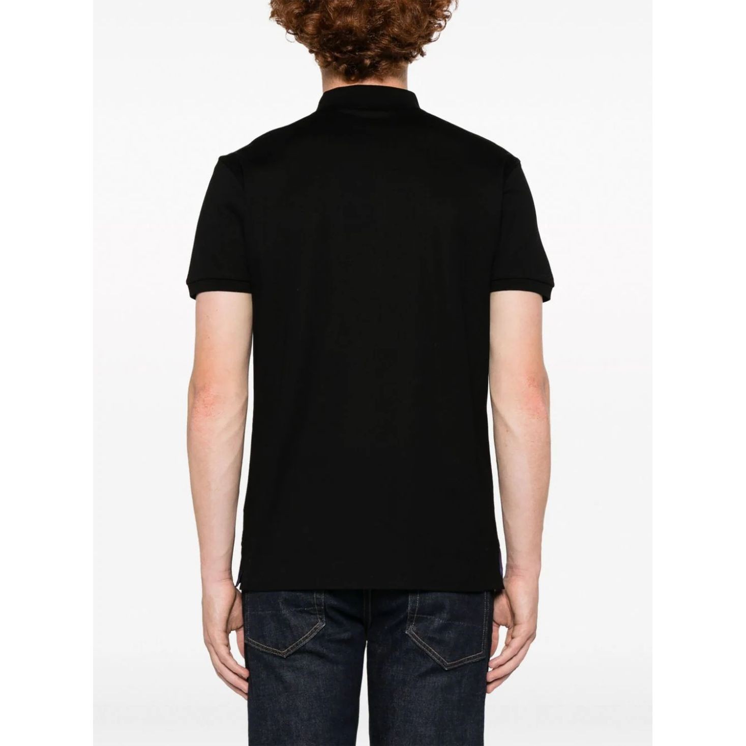 RALPH LAUREN PURPLE Polo marškiniai trumpos rank. vyrams, Juoda, Short sleeve polo shirt 4