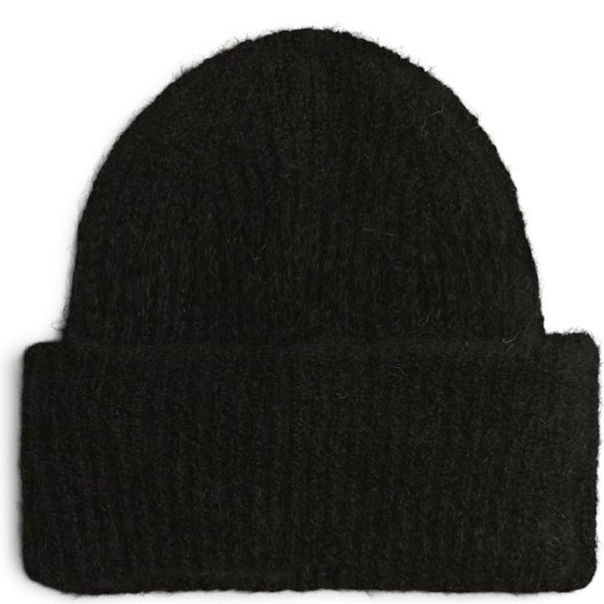 PIECES Skrybėlė moterims, Juoda, Bera hood 1