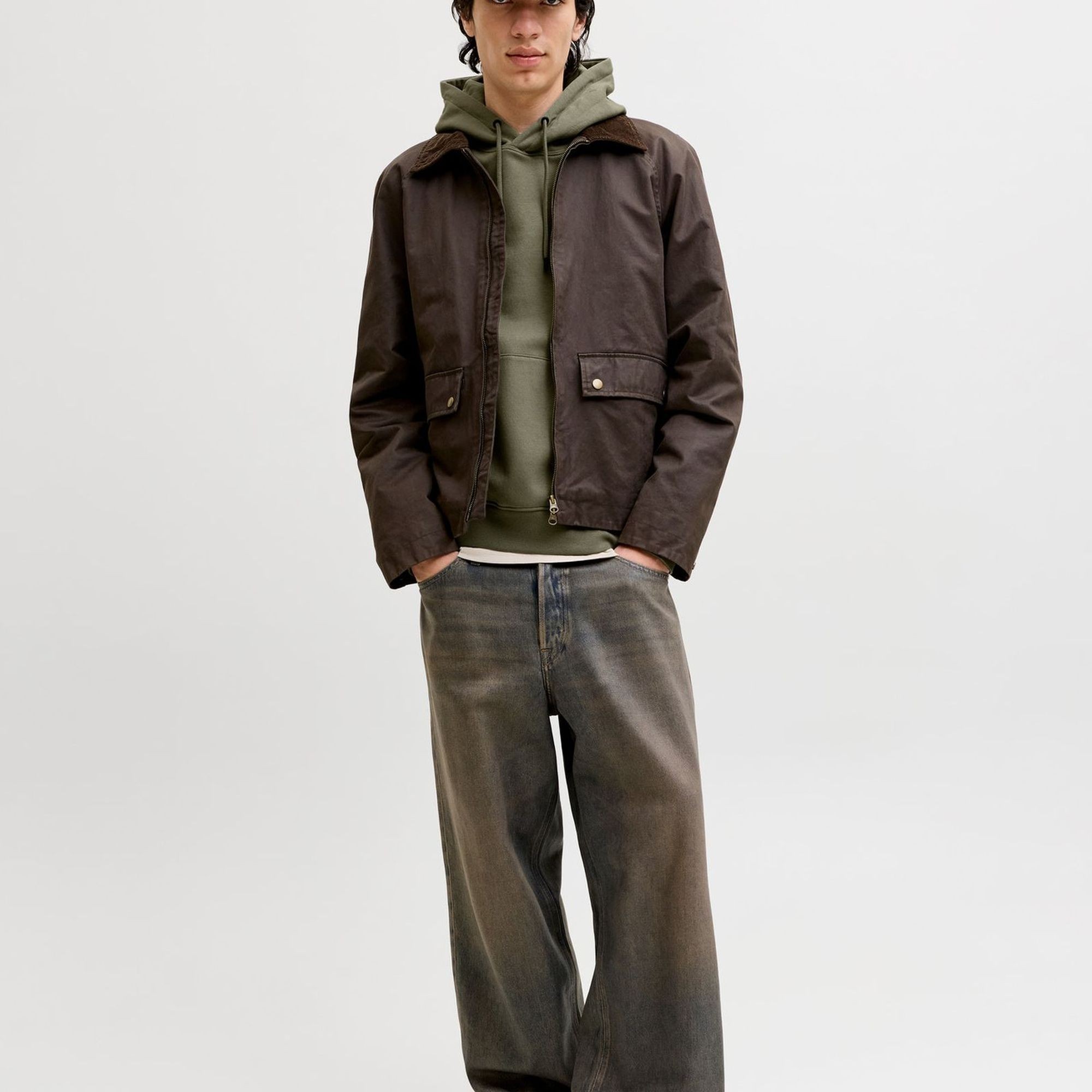 JACK & JONES Džemperis vyrams, Pilka, Star basic 5