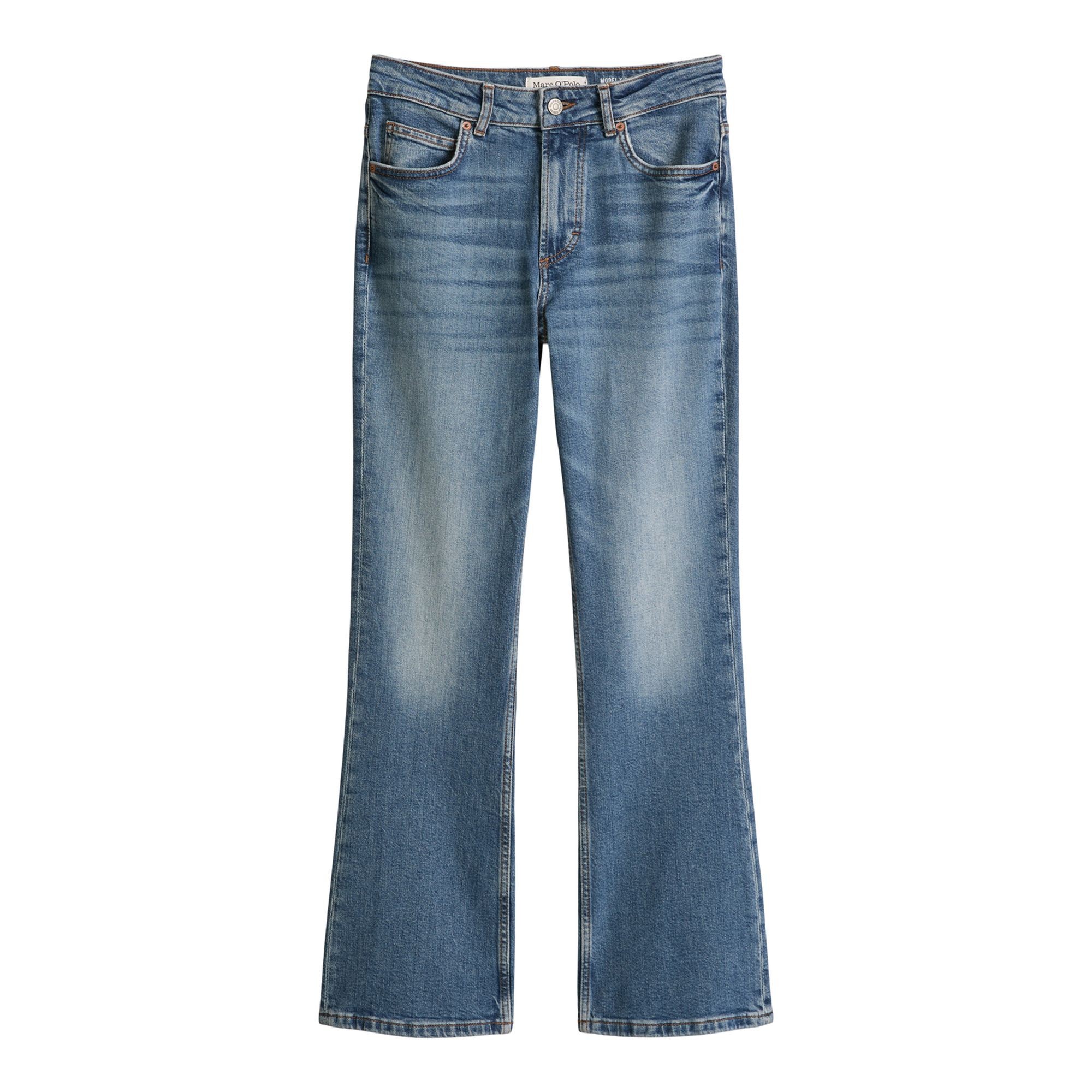 MARC O'POLO Platėjantys džinsai moterims, Mėlyna, 5000013112 Flared