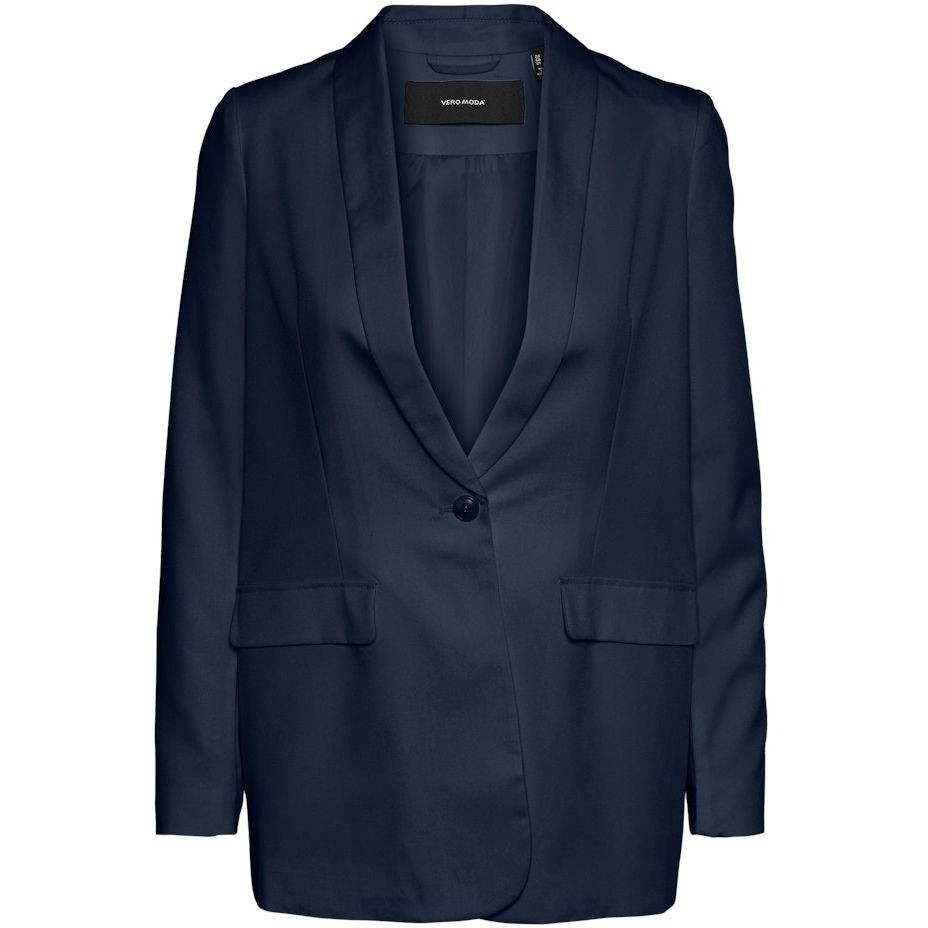 VERO MODA Švarkas moterims, Mėlyna, VMRITA LS BLAZER TLR 1