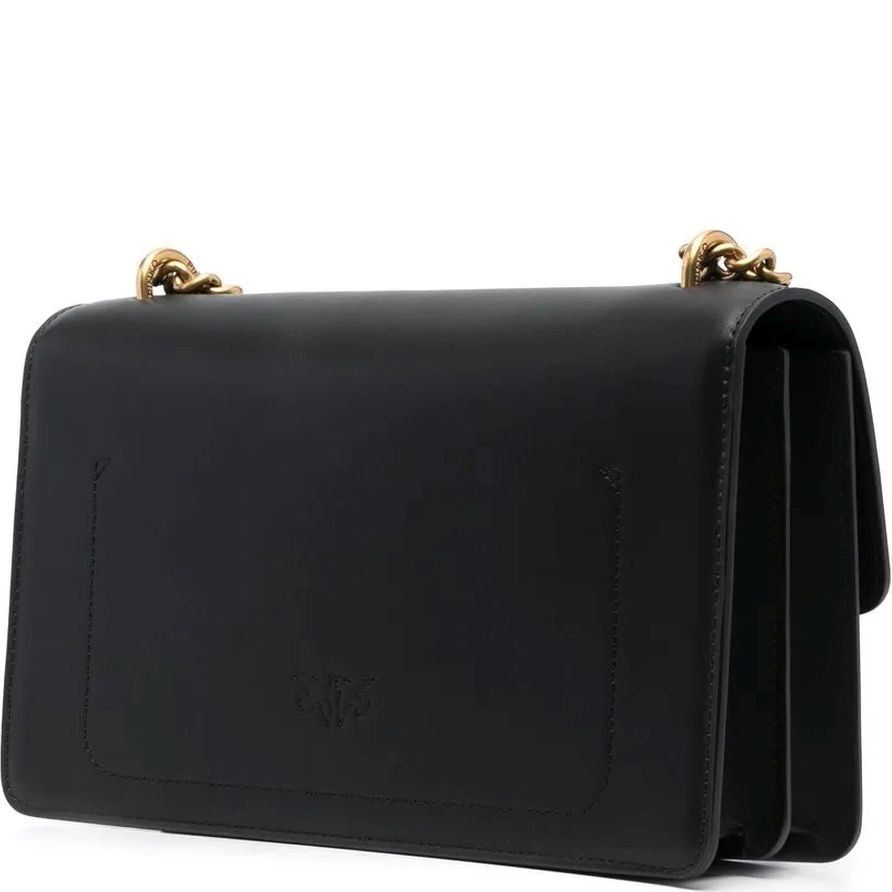 PINKO Rankinė per petį moterims, Juoda, Love one classic crossbody bag 2