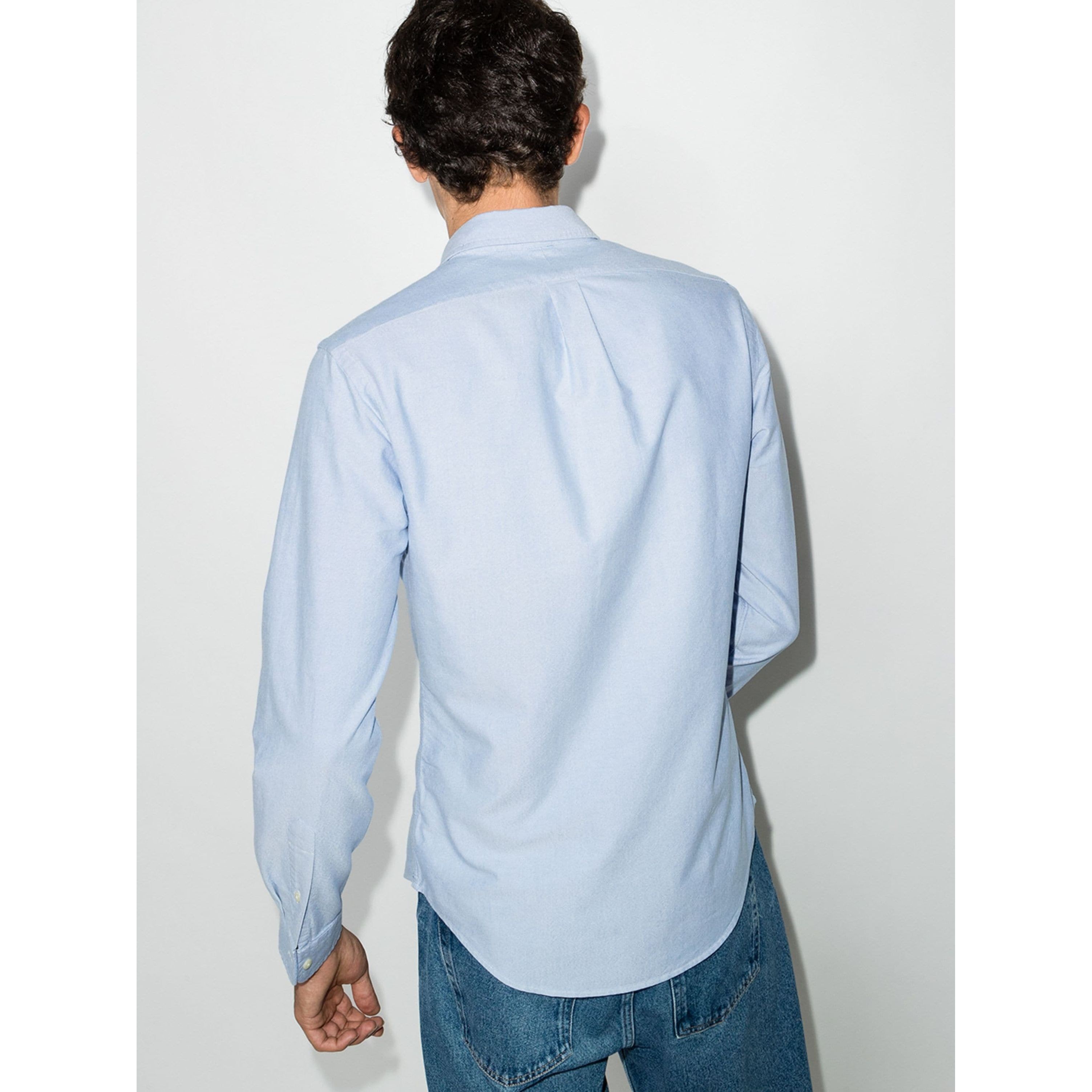 POLO RALPH LAUREN Marškiniai ilgomis rankovėmis vyrams, Mėlyna, Long sleeve sport-shirt 3