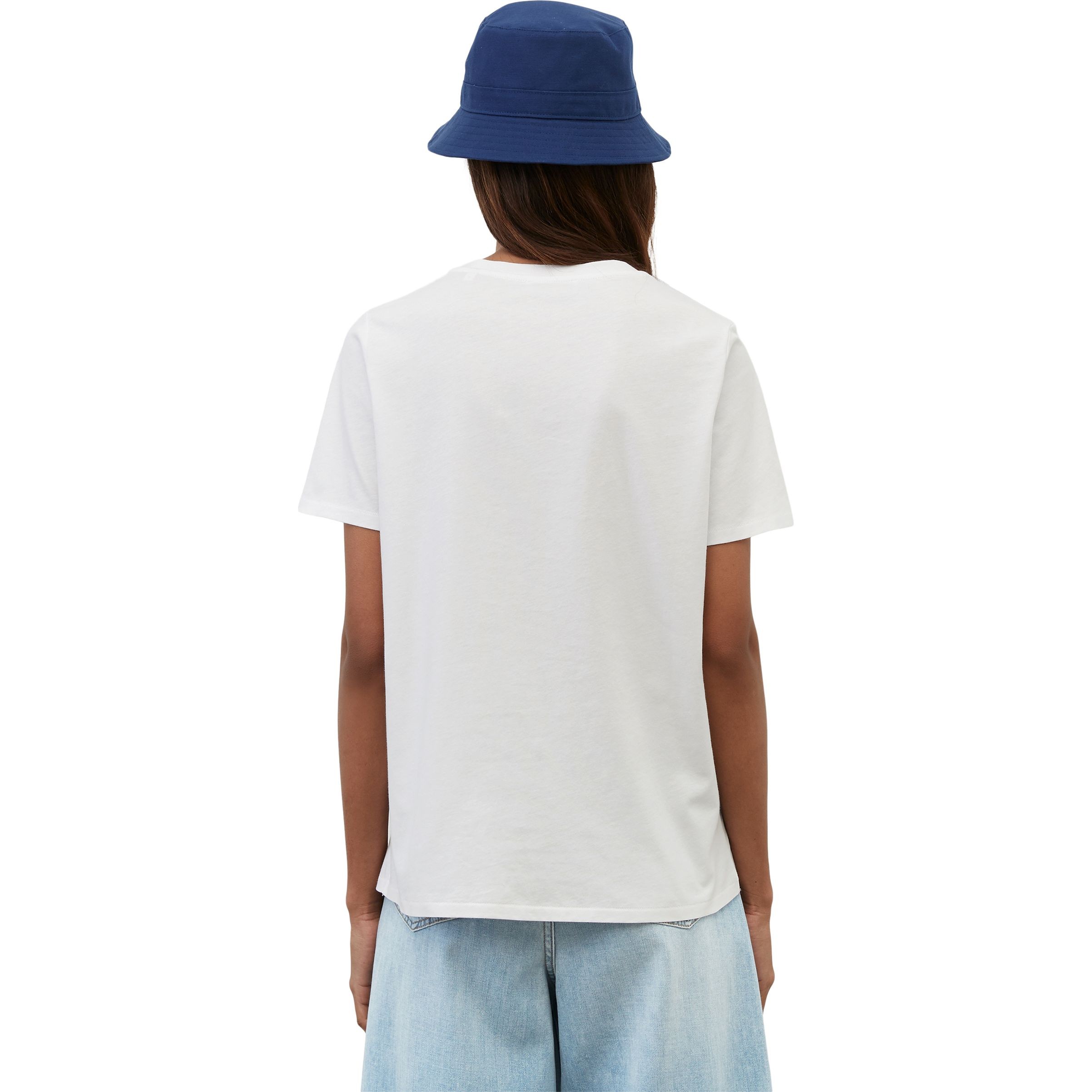 MARC O'POLO Marškinėliai moterims, Balta, T-shirt LS 3