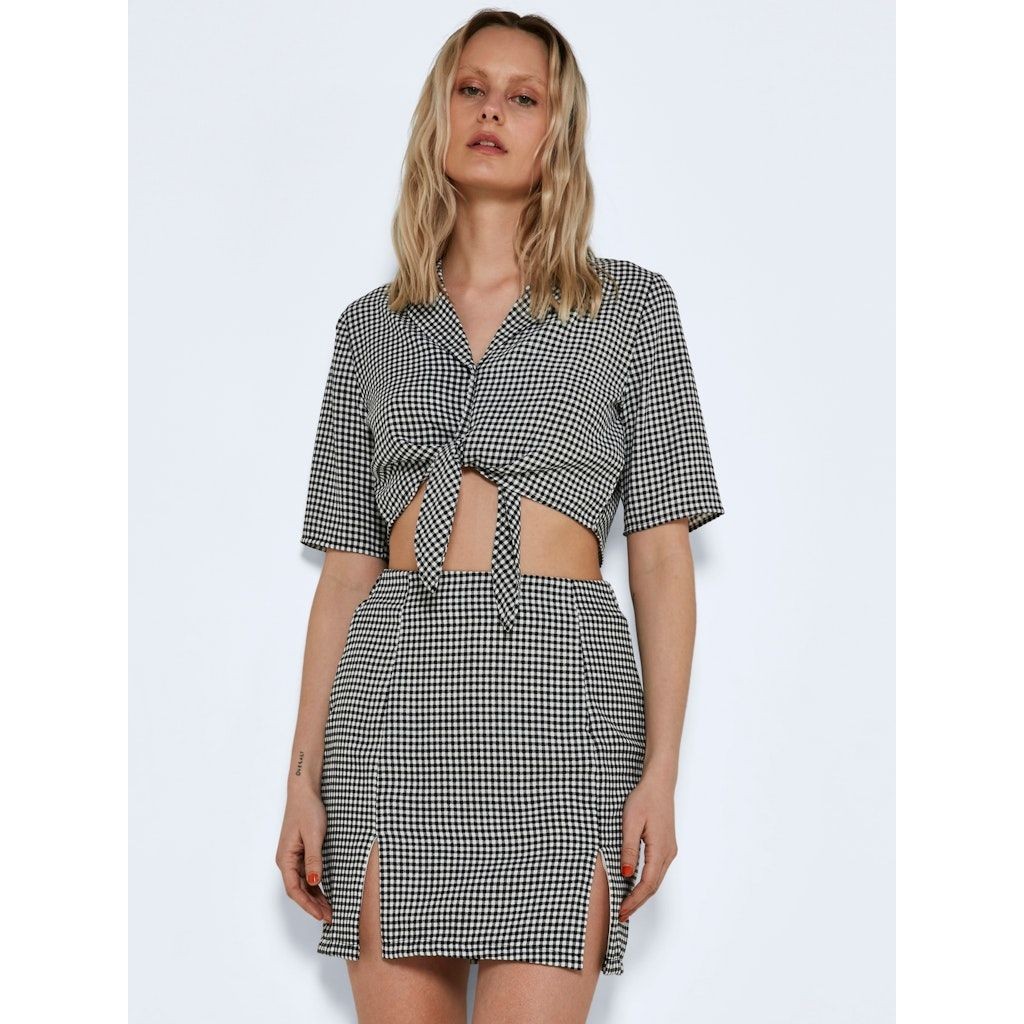 NOISY MAY Mini sijonas moterims, Balta, NMJOE HW SHORT SKIRT 4