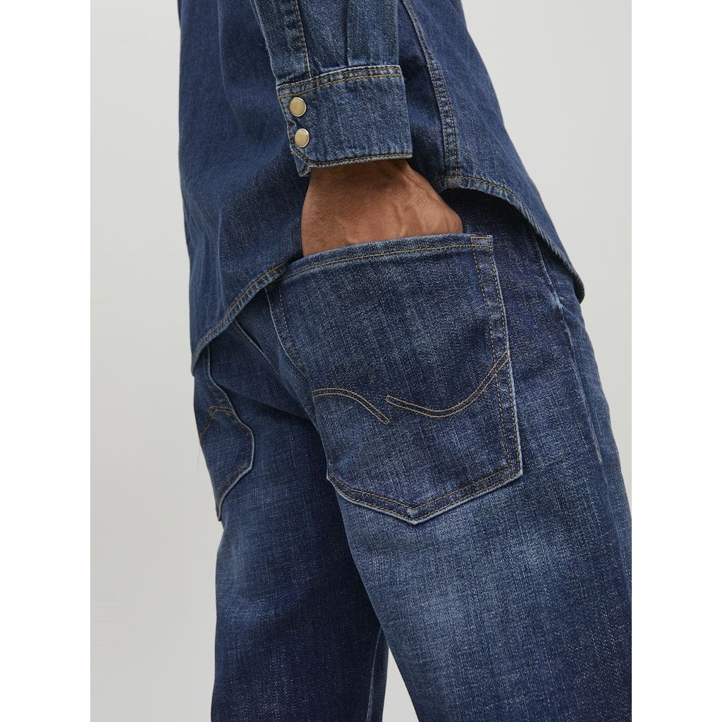 JACK & JONES Comfort džinsai vyrams, Mėlyna, JJIMIKE JJORIGINAL J 4