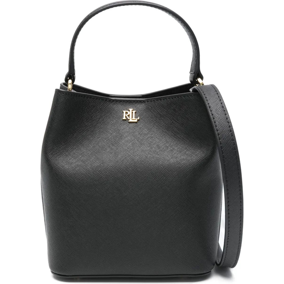 LAUREN RALPH LAUREN Rankinė per petį moterims, Juoda, Reese sm bkt bucket bag small 1