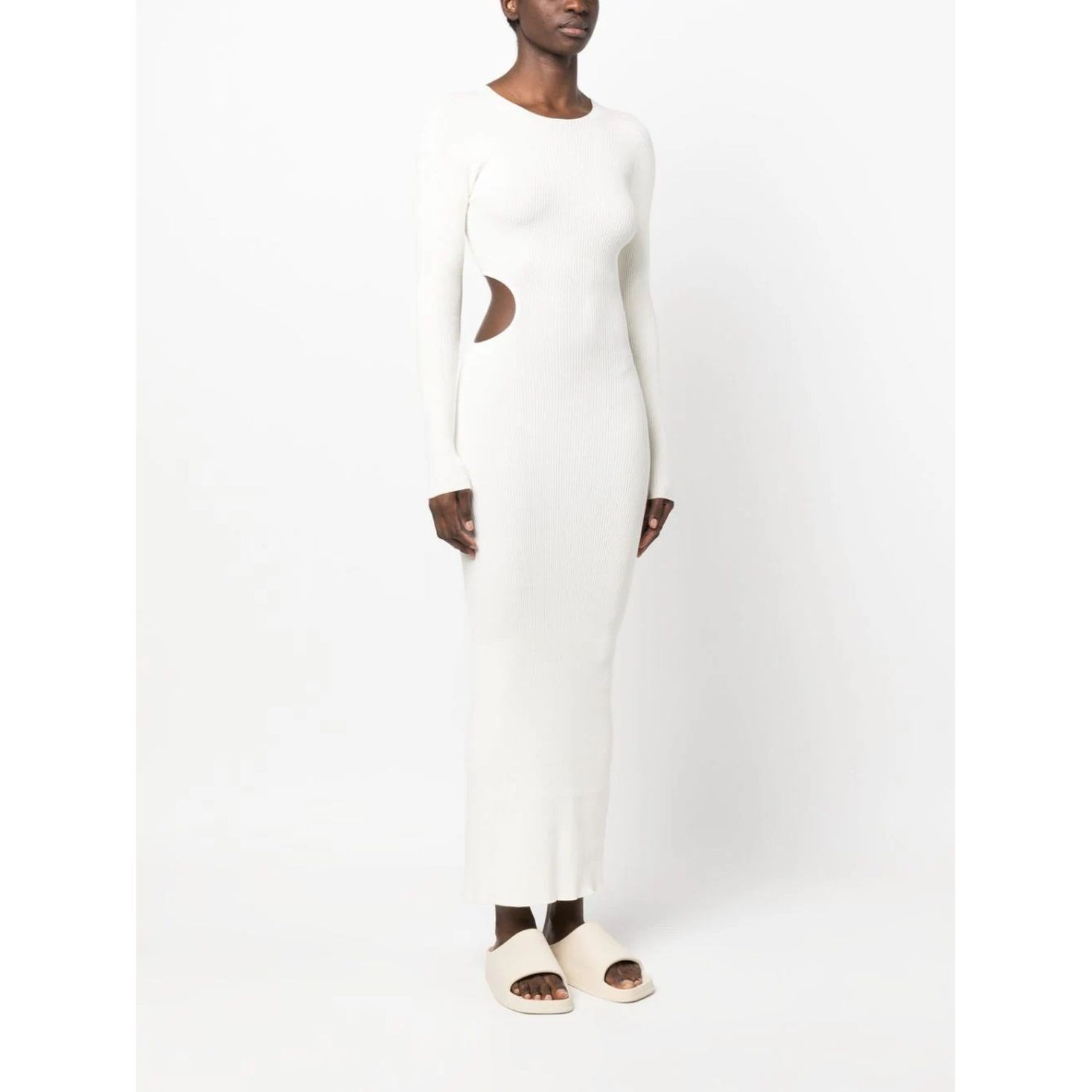 AERON Maxi suknelė moterims, Kūno, Ribbed cut-out maxi dress 3