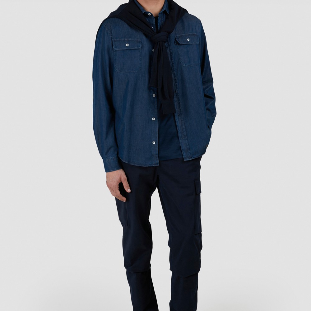 PAUL&SHARK Marškiniai ilgomis rankovėmis vyrams, Mėlyna, Shirts 2