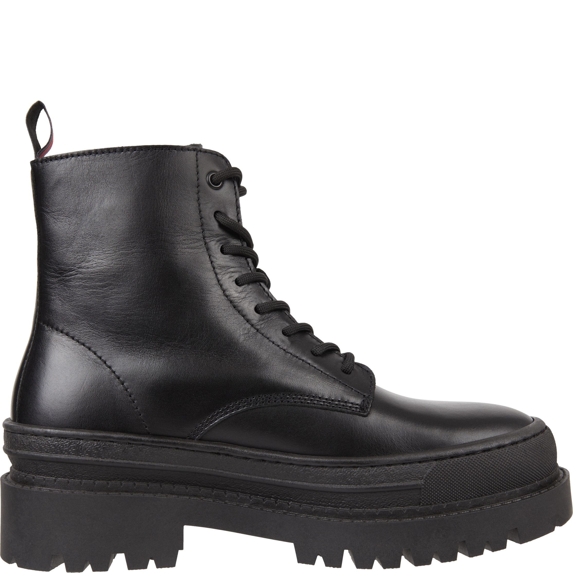 TOMMY JEANS Aulinukai vyrams, Juoda, Foxing lace up booties 5