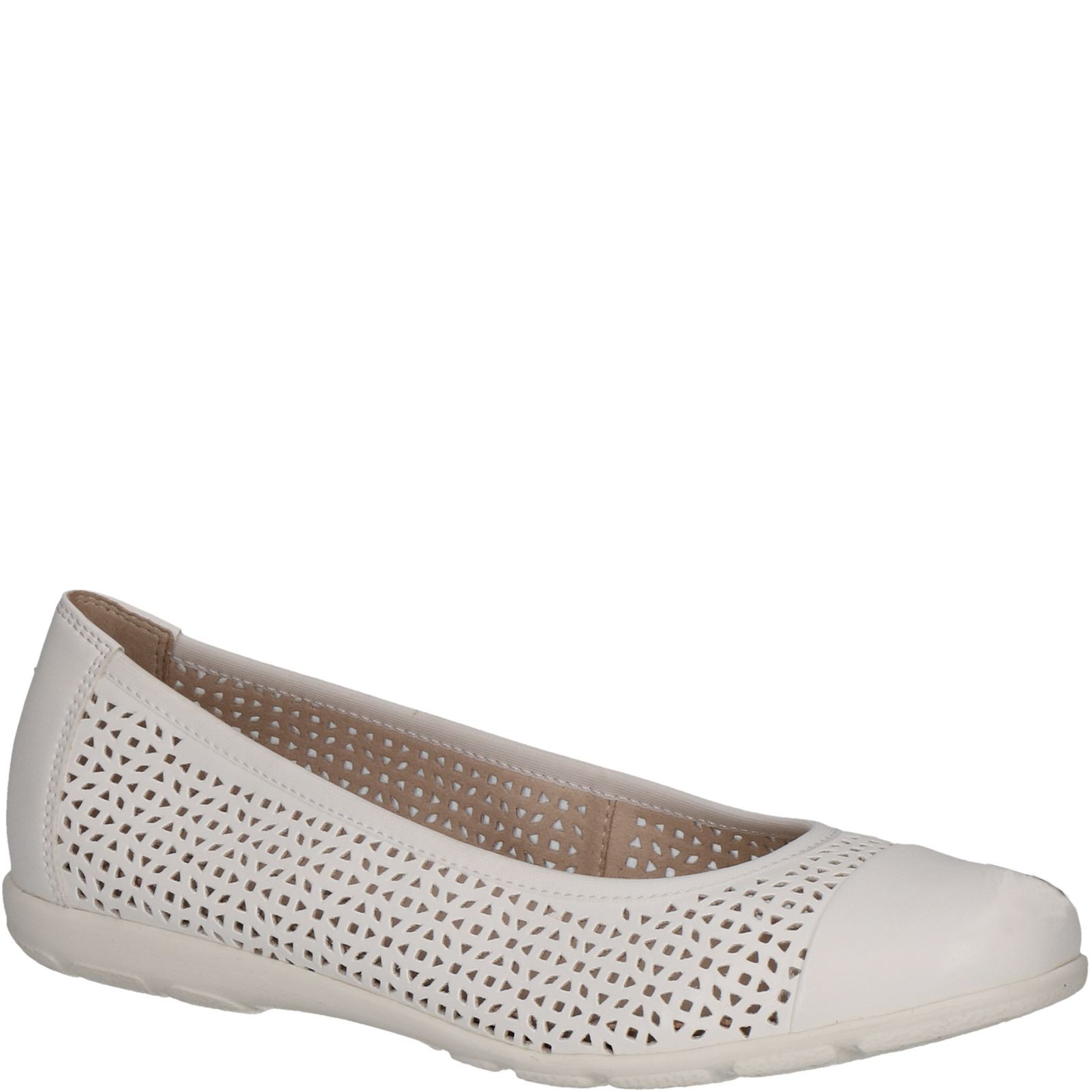 CAPRICE Balerinos moterims, Balta, Ballerinas 1