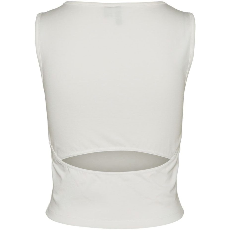 VERO MODA Palaidinės moterims, Balta, VMPANDA S/L OPEN BACK 2