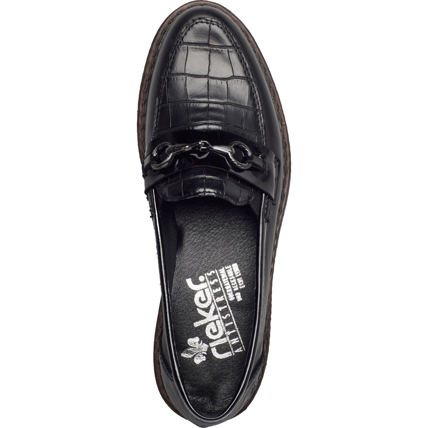 RIEKER Bateliai - moterims, Juoda 4