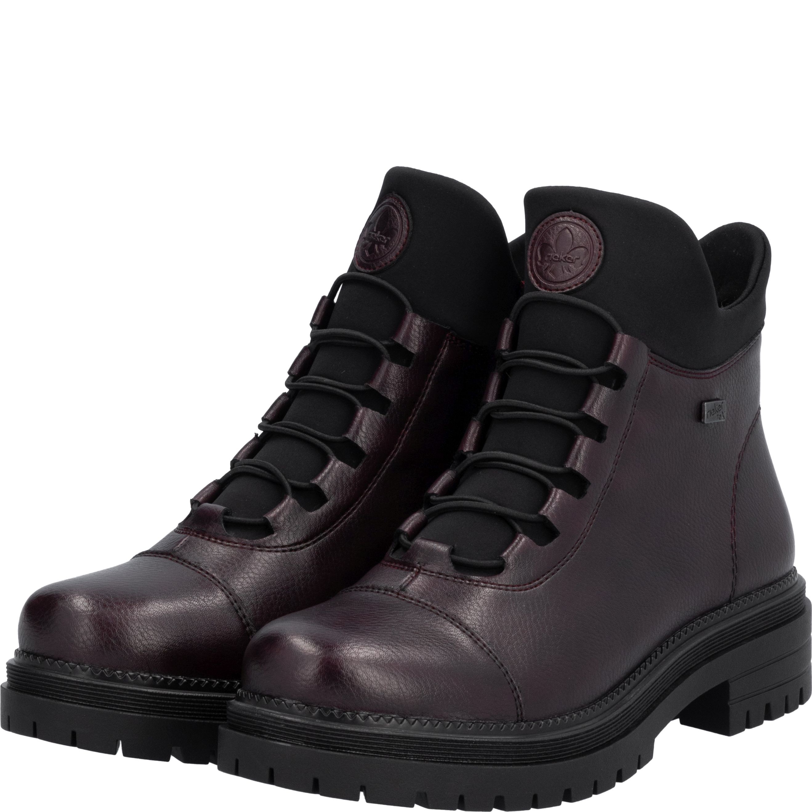 RIEKER Aulinukai moterims, Raudona, Ladies mid height boots 10