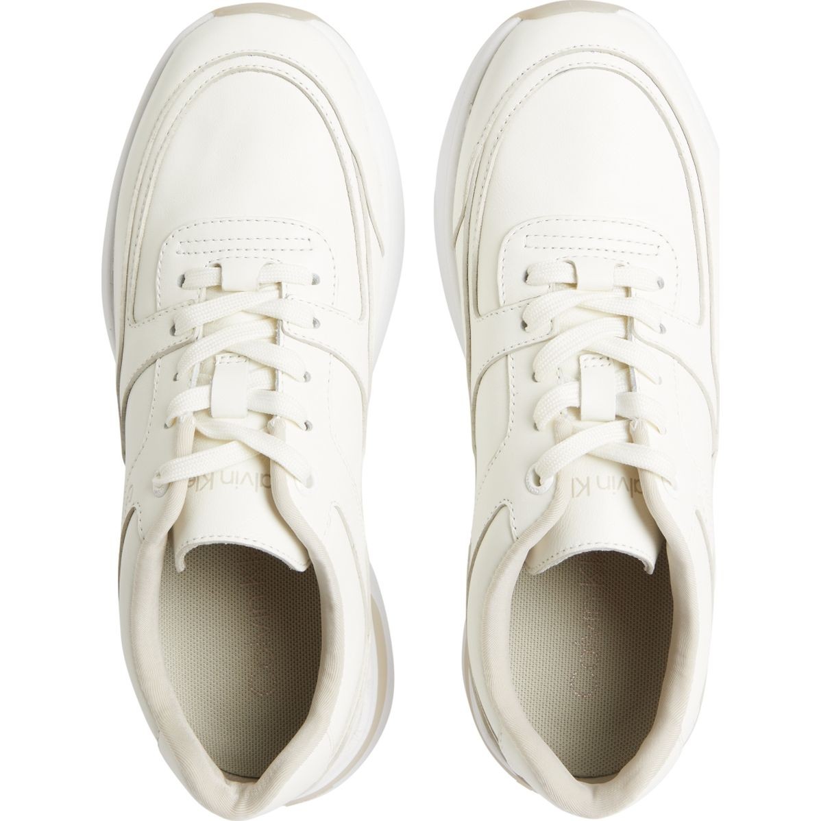 CALVIN KLEIN Sportiniai bateliai moterims, Balta, ELEVATED LACE UP 3