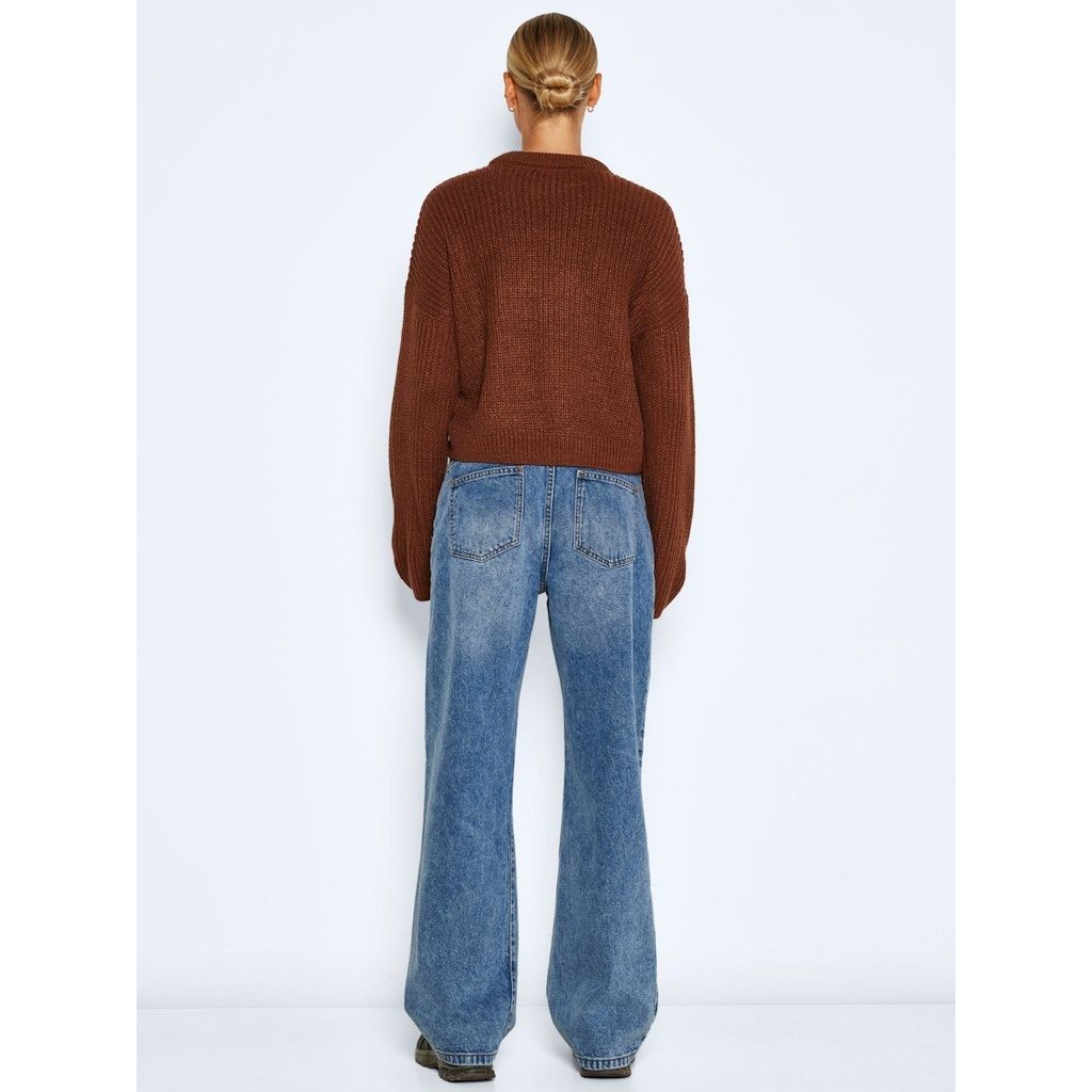 NOISY MAY Megztinis moterims, Ruda, NMTIMMY L/S O-NECK KN 4