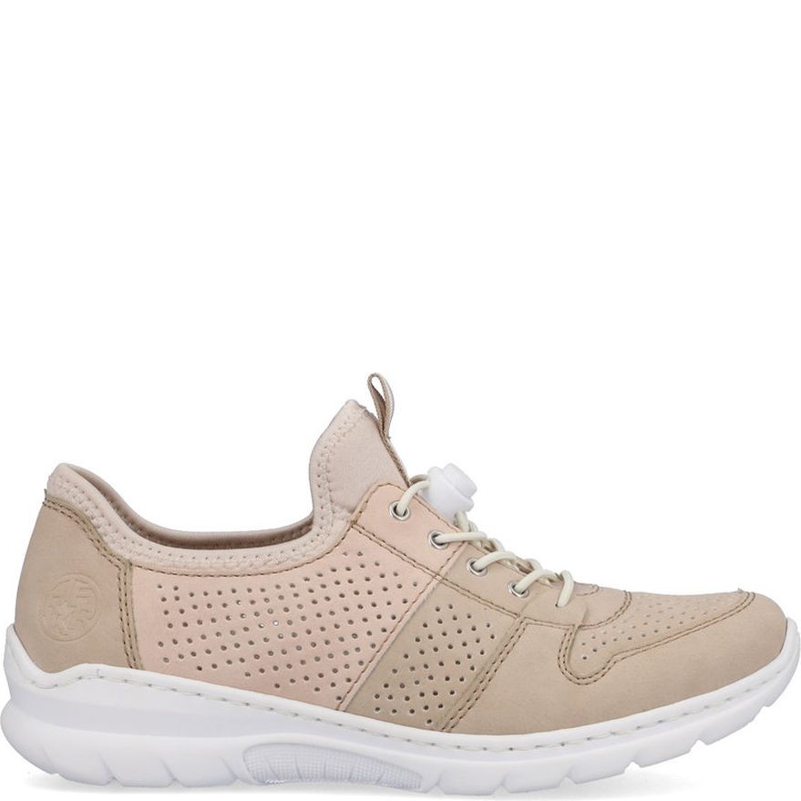 RIEKER Laisvalaikio bateliai moterims, Smėlio, Slipper 2