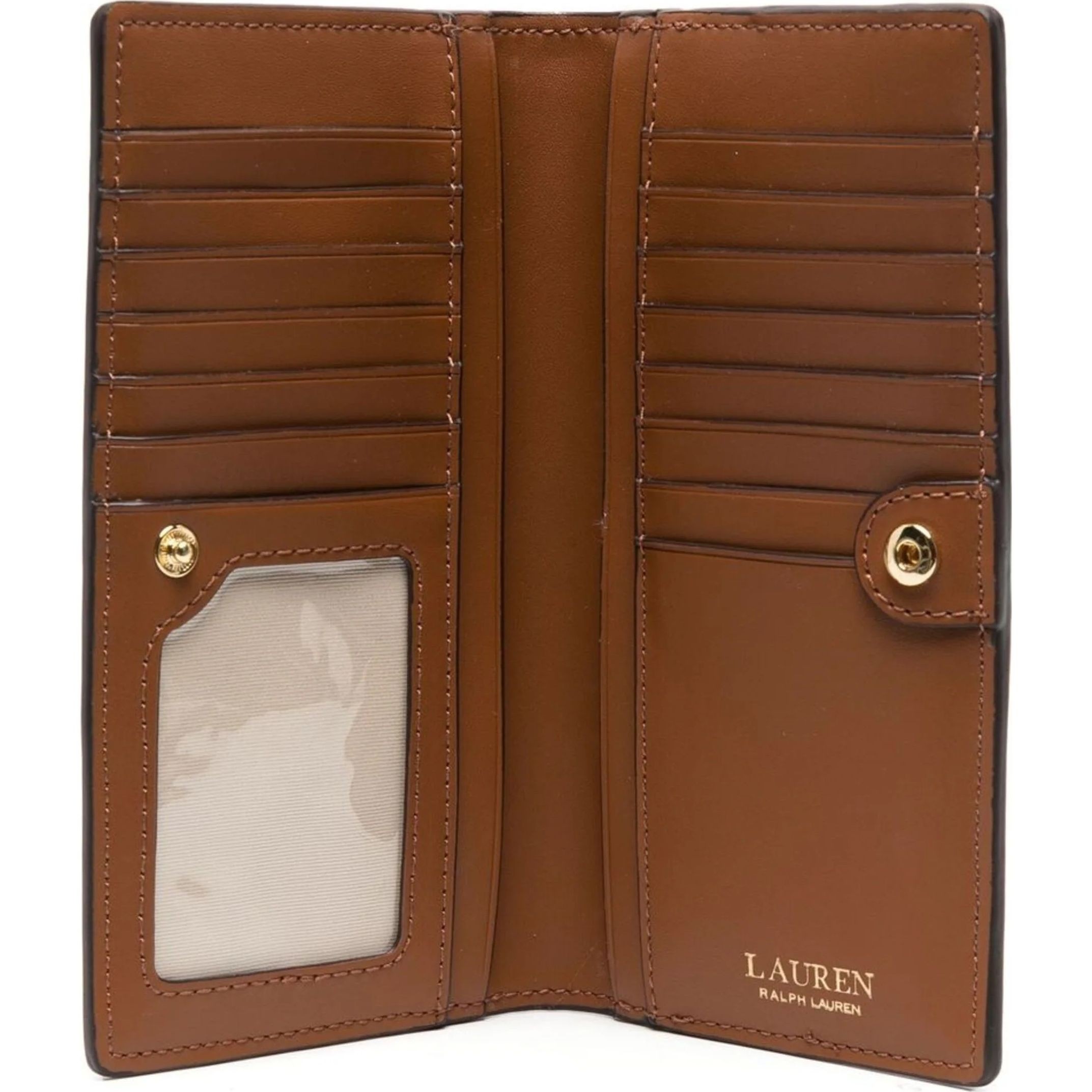 LAUREN RALPH LAUREN Piniginė moterims, Ruda, Slim medium wallet 3
