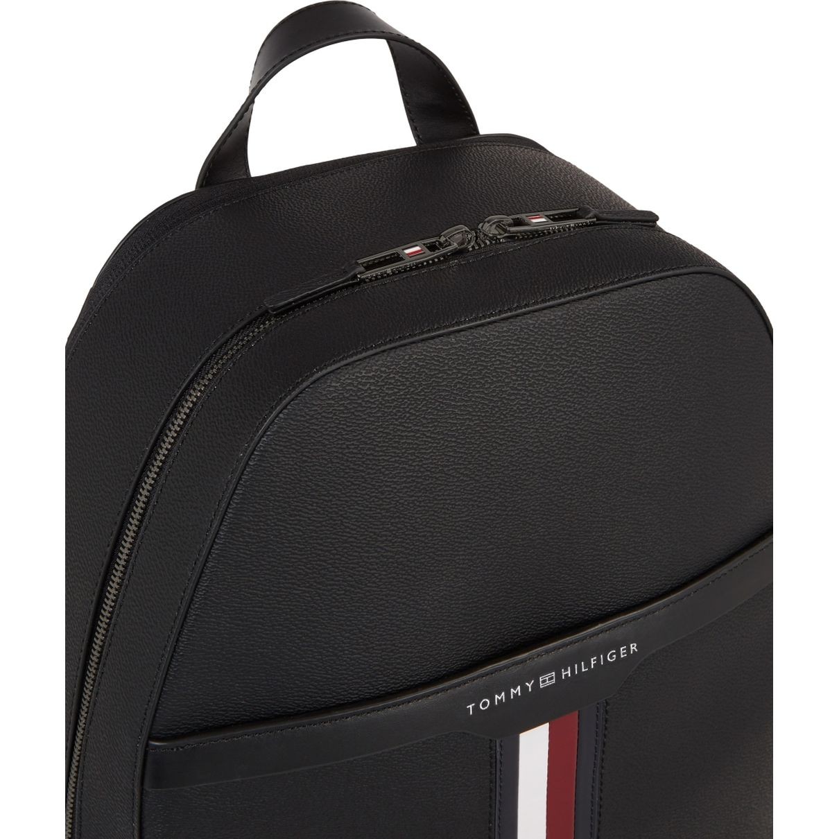 TOMMY HILFIGER Kuprinė vyrams, Juoda, Coated canvas backpack 3