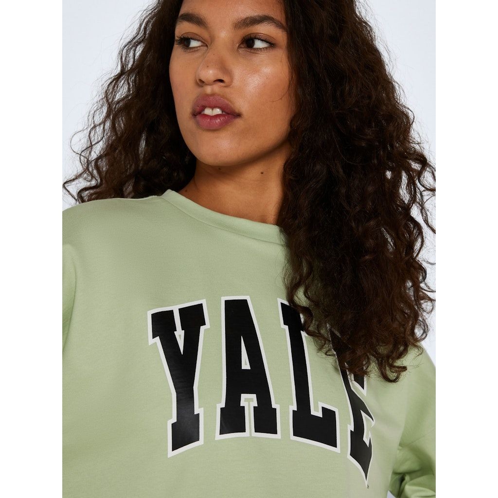 NOISY MAY Megztinis moterims, Žalia, NMARIEL L/S O-NECK LO 5