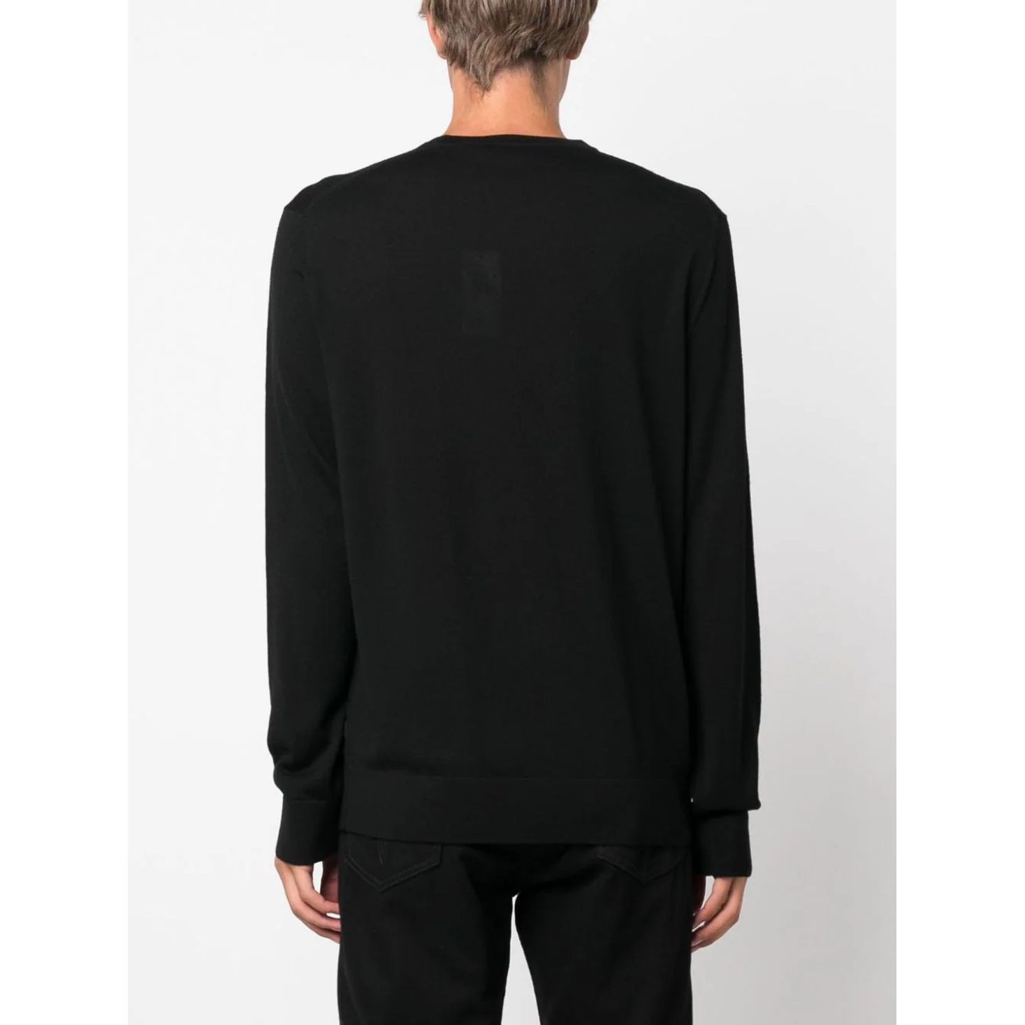 MICHAEL KORS Megztinis vyrams, Juoda, Core merino crew 3