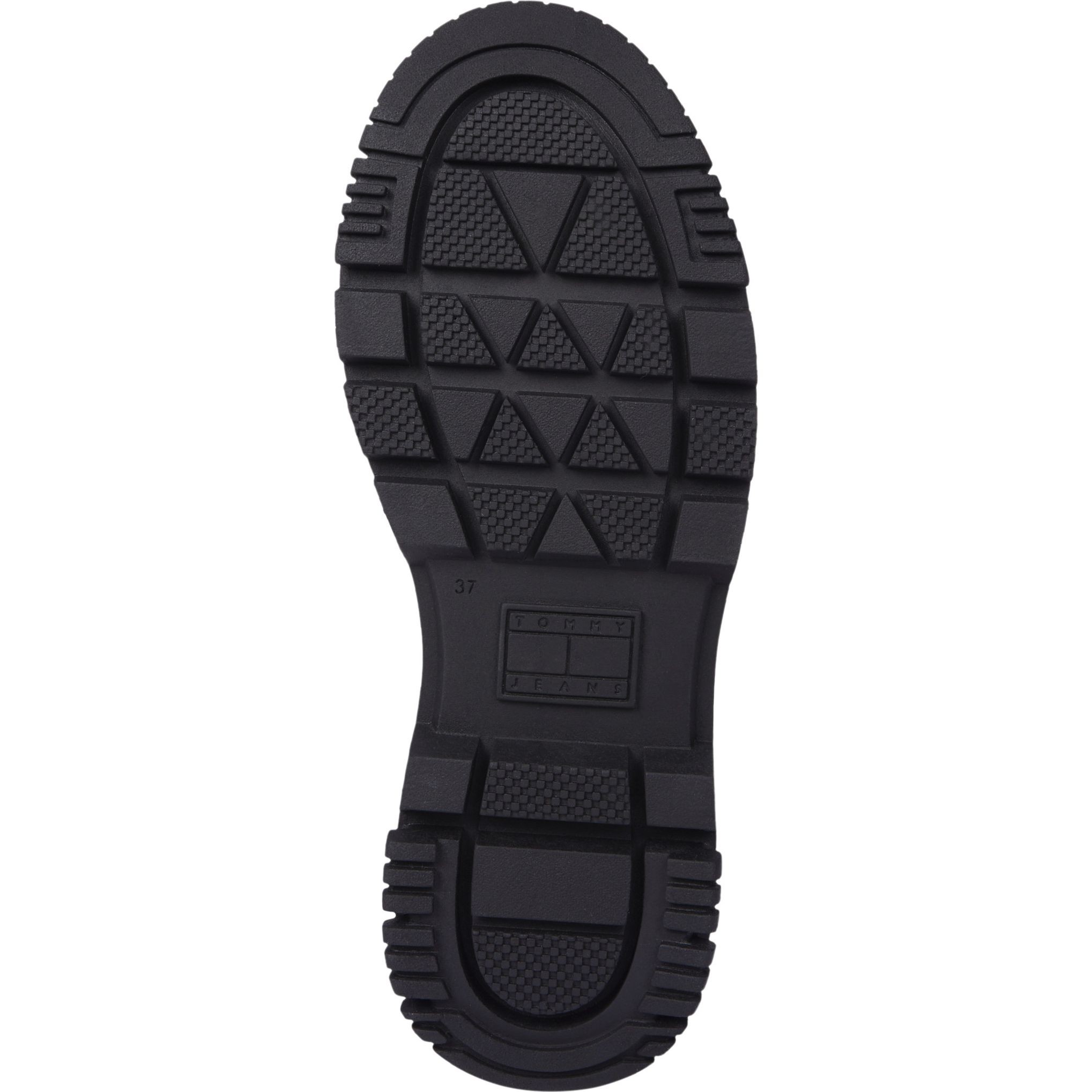 TOMMY JEANS Aulinukai moterims, Juoda, Zip up flatform boot 5