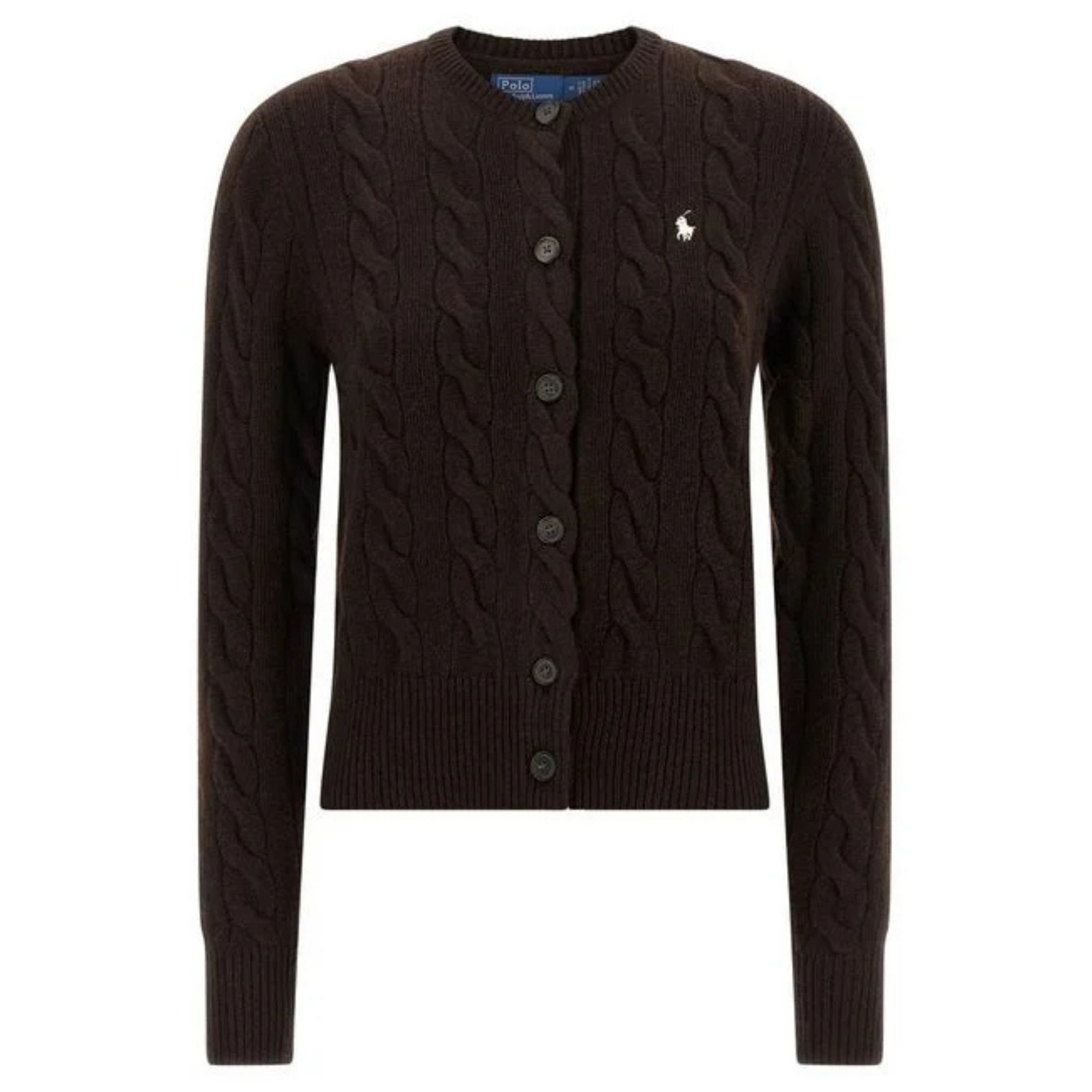 POLO RALPH LAUREN Kardiganas moterims, Ruda, Cardigan