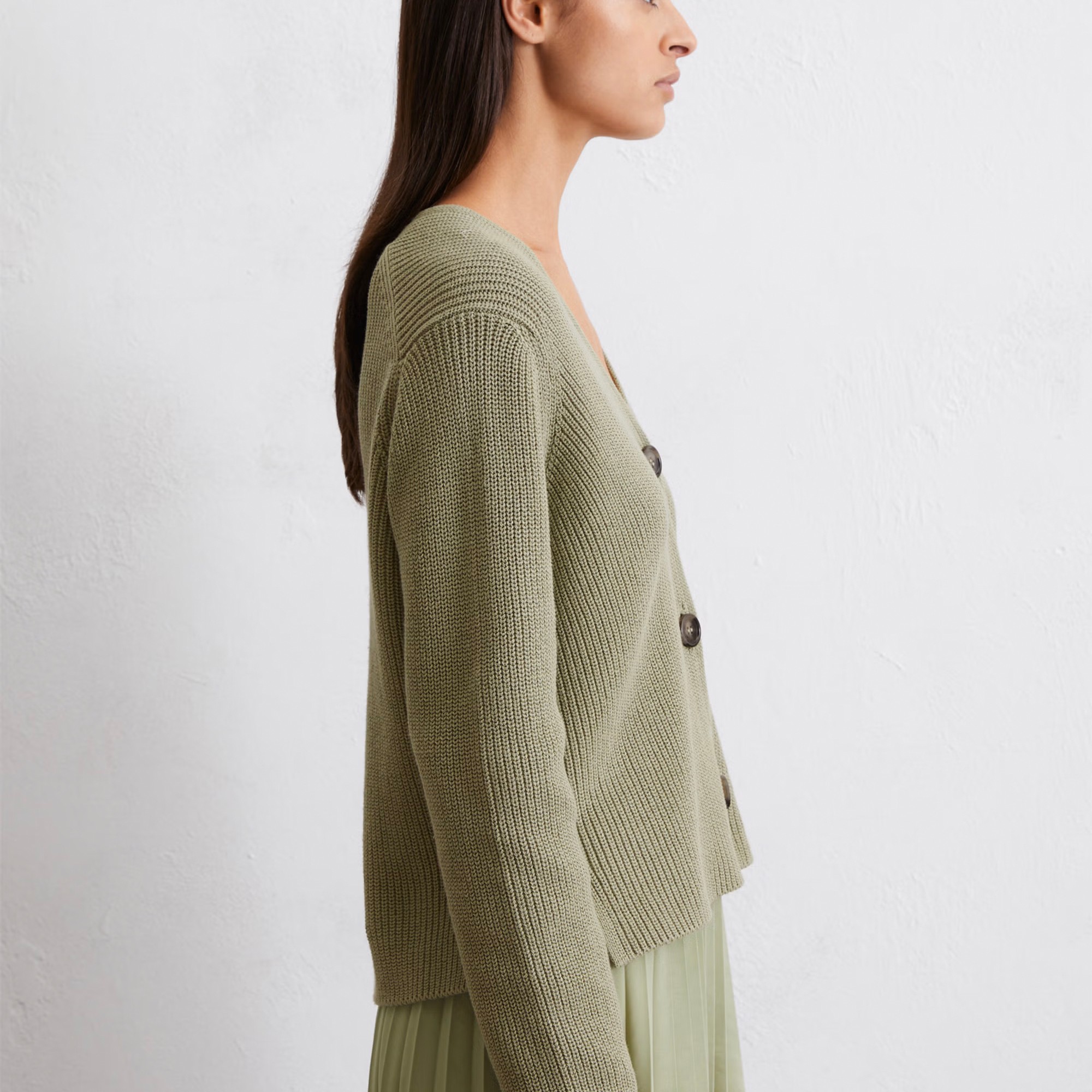 MARC O'POLO Kardiganas moterims, Žalia, 506605961069 Cardigans 6