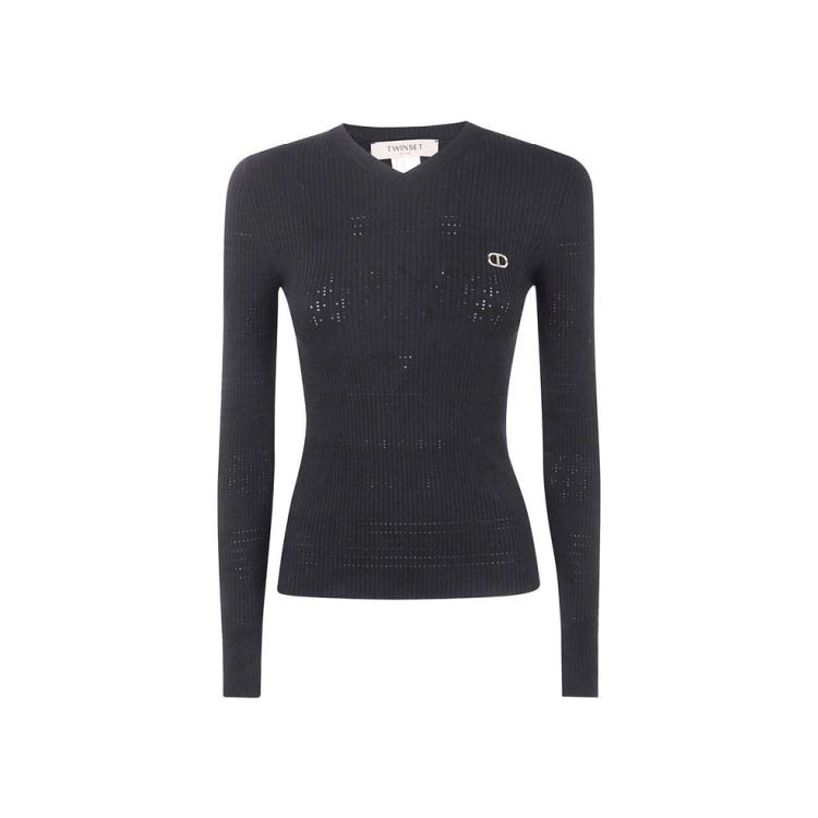 TWINSET Megztinis moterims, Juoda, Knitted sweater 1