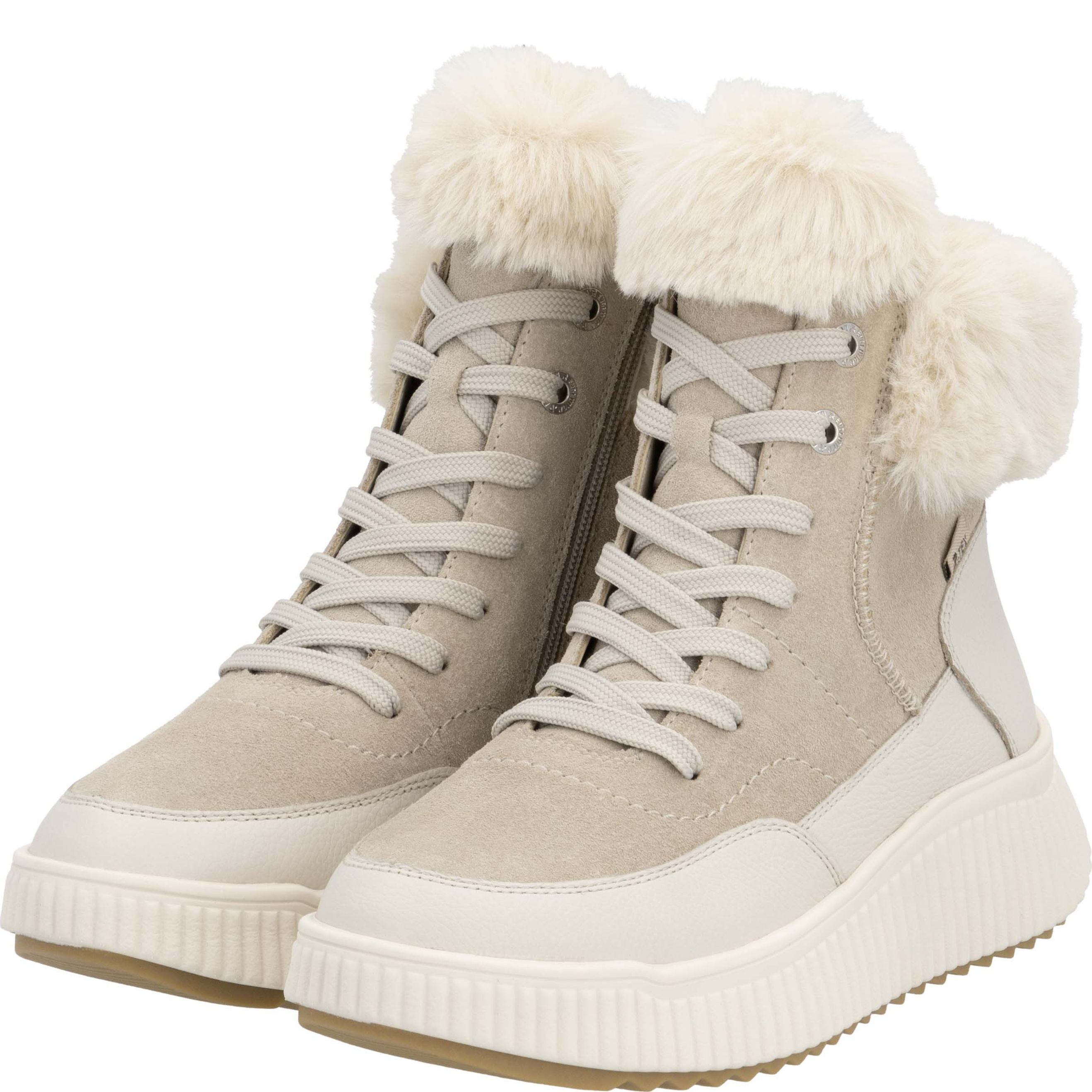 RIEKER EVOLUTION Aulinukai moterims, Smėlio, Ladies mid height boots 9