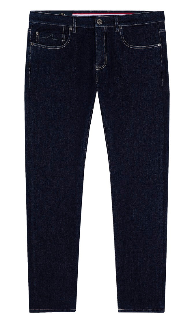 PAUL&SHARK Tiesūs džinsai vyrams, Mėlyna, men's 5 pockets denim jeans