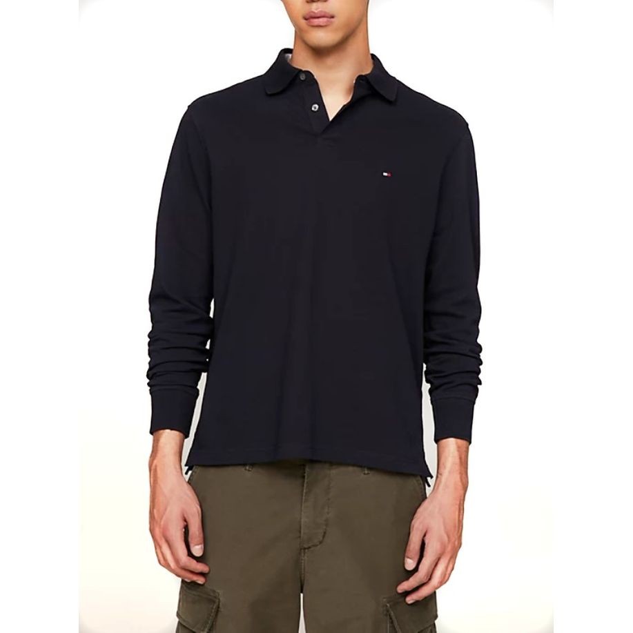 TOMMY HILFIGER Polo marškiniai ilgos rank. vyrams, Mėlyna, 1985 regular ls polo 2