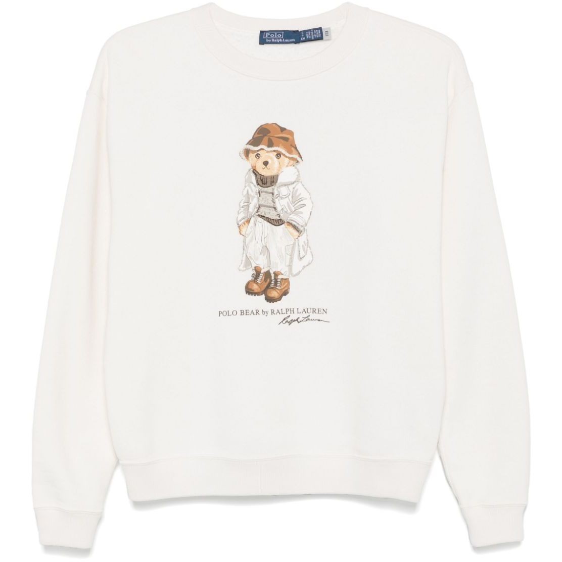 POLO RALPH LAUREN Sportinis nertinis moterims, Smėlio, Long sleeve sweatshirt