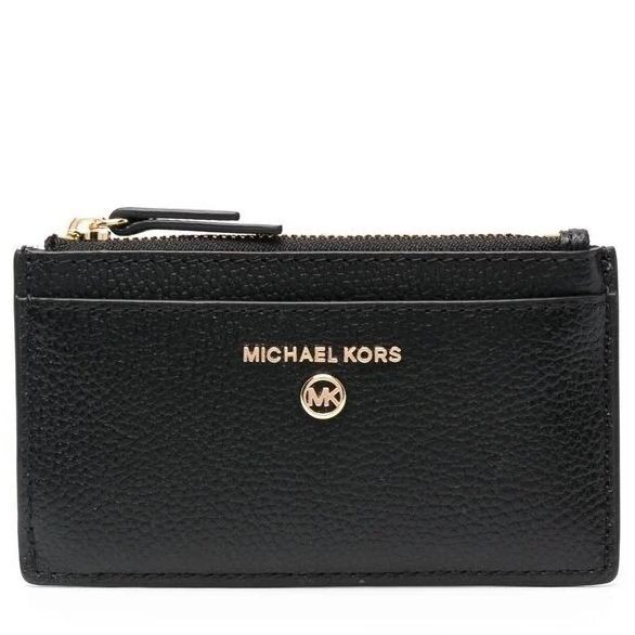 MICHAEL KORS Piniginė moterims, Juoda, Small slim card case 1