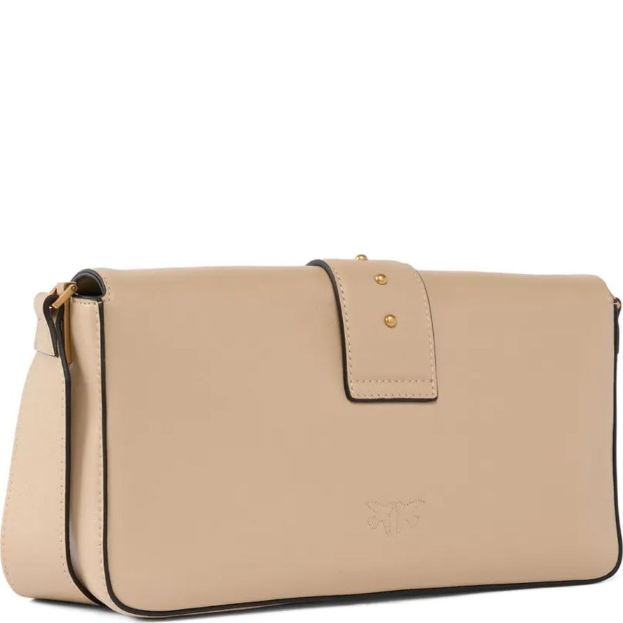 PINKO Rankinė per petį moterims, Smėlio, Love one shoulder bags 2