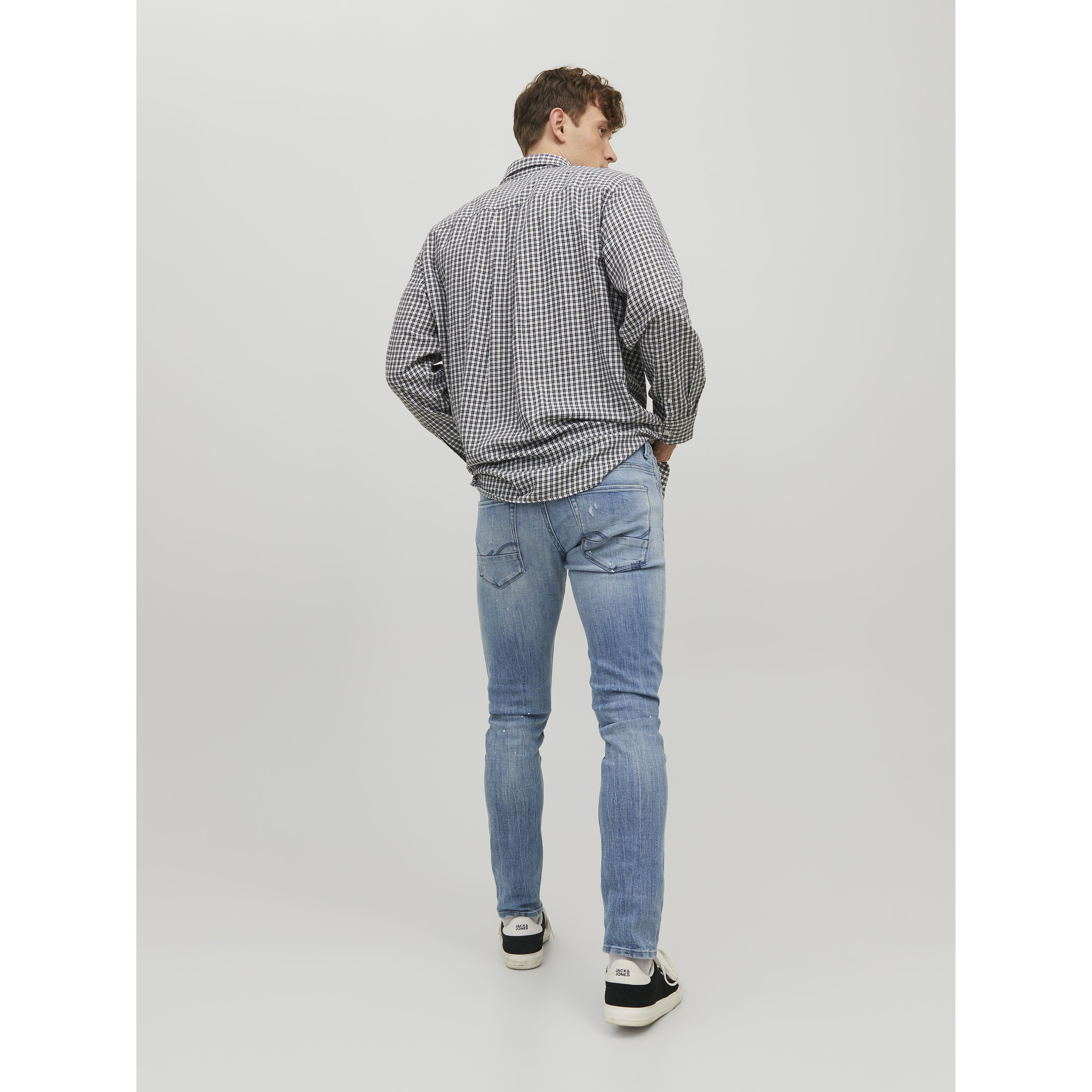 JACK & JONES Tiesūs džinsai vyrams, Mėlyna, Džinsai 4