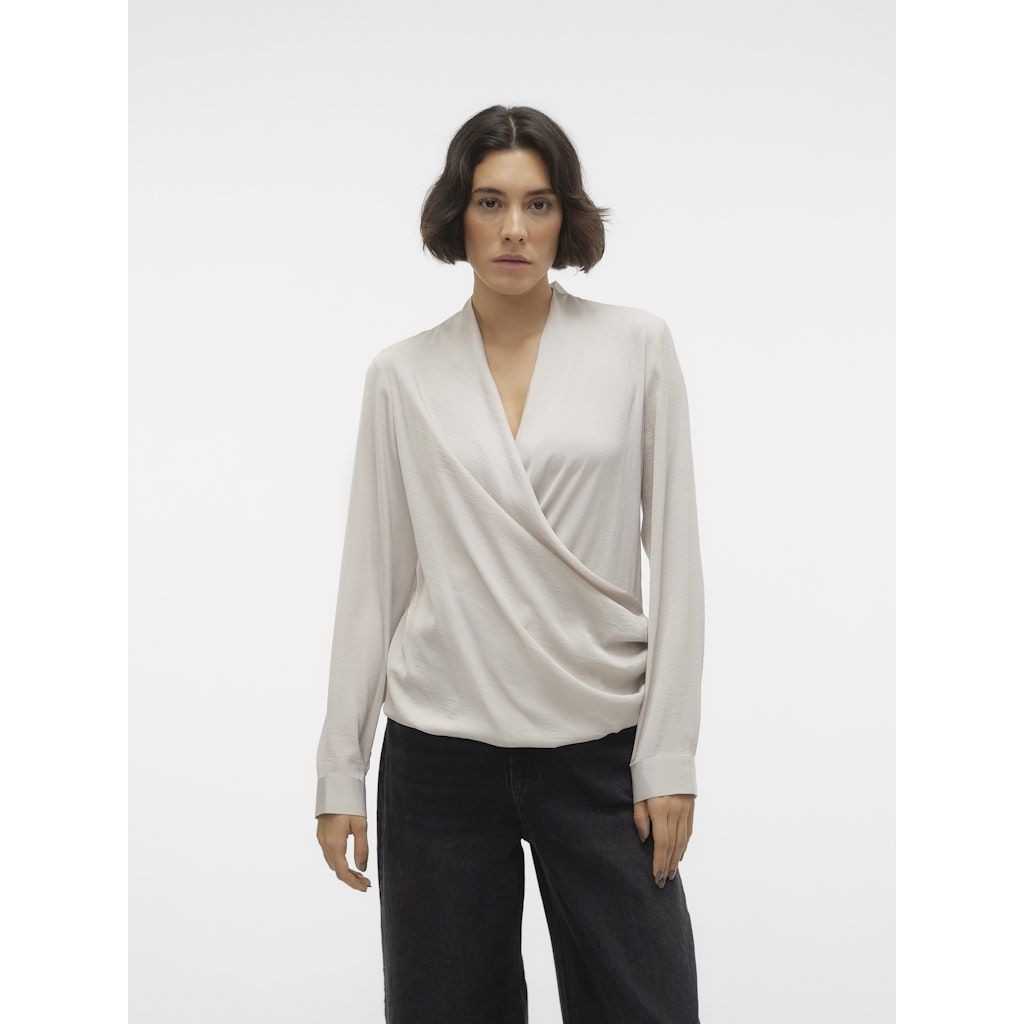 VERO MODA Palaidinės moterims, Pilka, VMKATRINE L/S MIDI TO 6